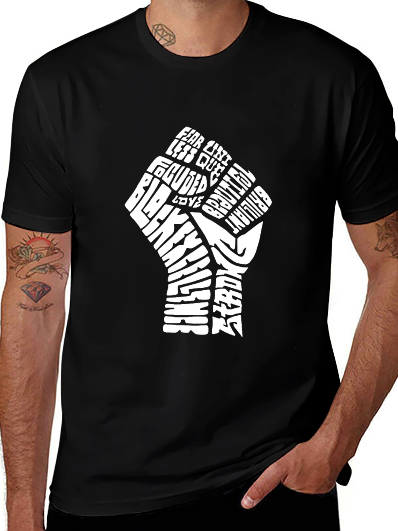 Black Lives Matter Fist Graphic T-Shirt