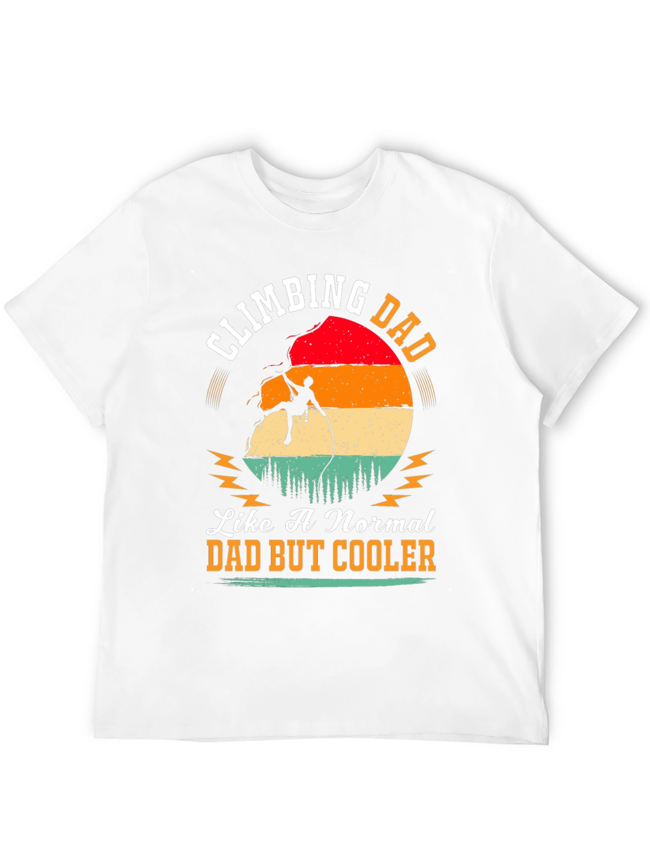 Climbing Dad Graphic Tee - Cool Fathers Day Gift