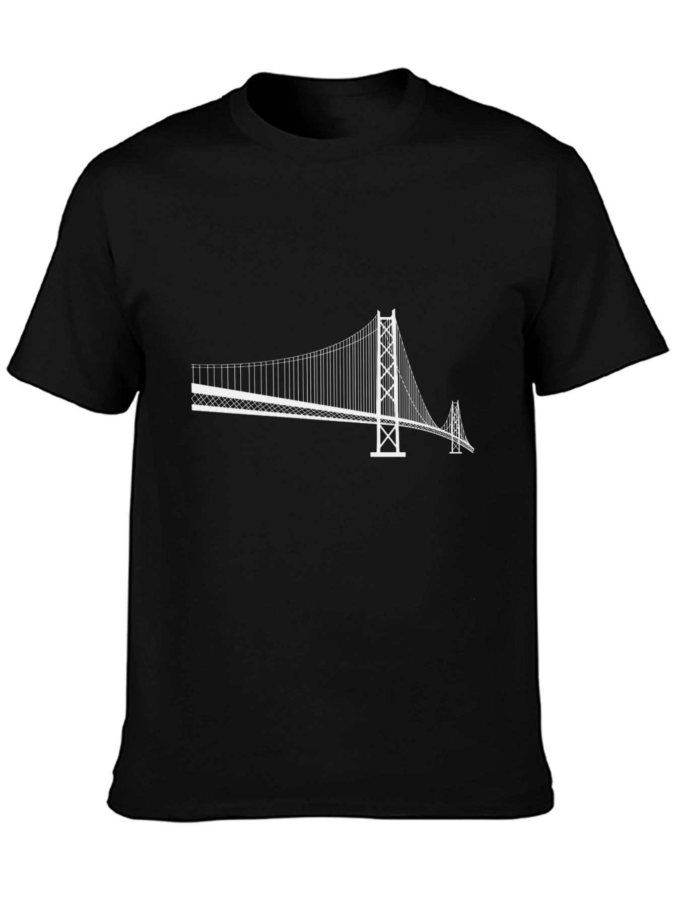 Modern Bridge Graphic Tee - Black