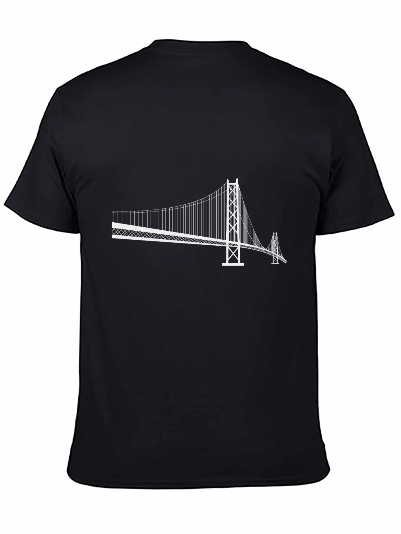 Modern Bridge Graphic Tee - Black