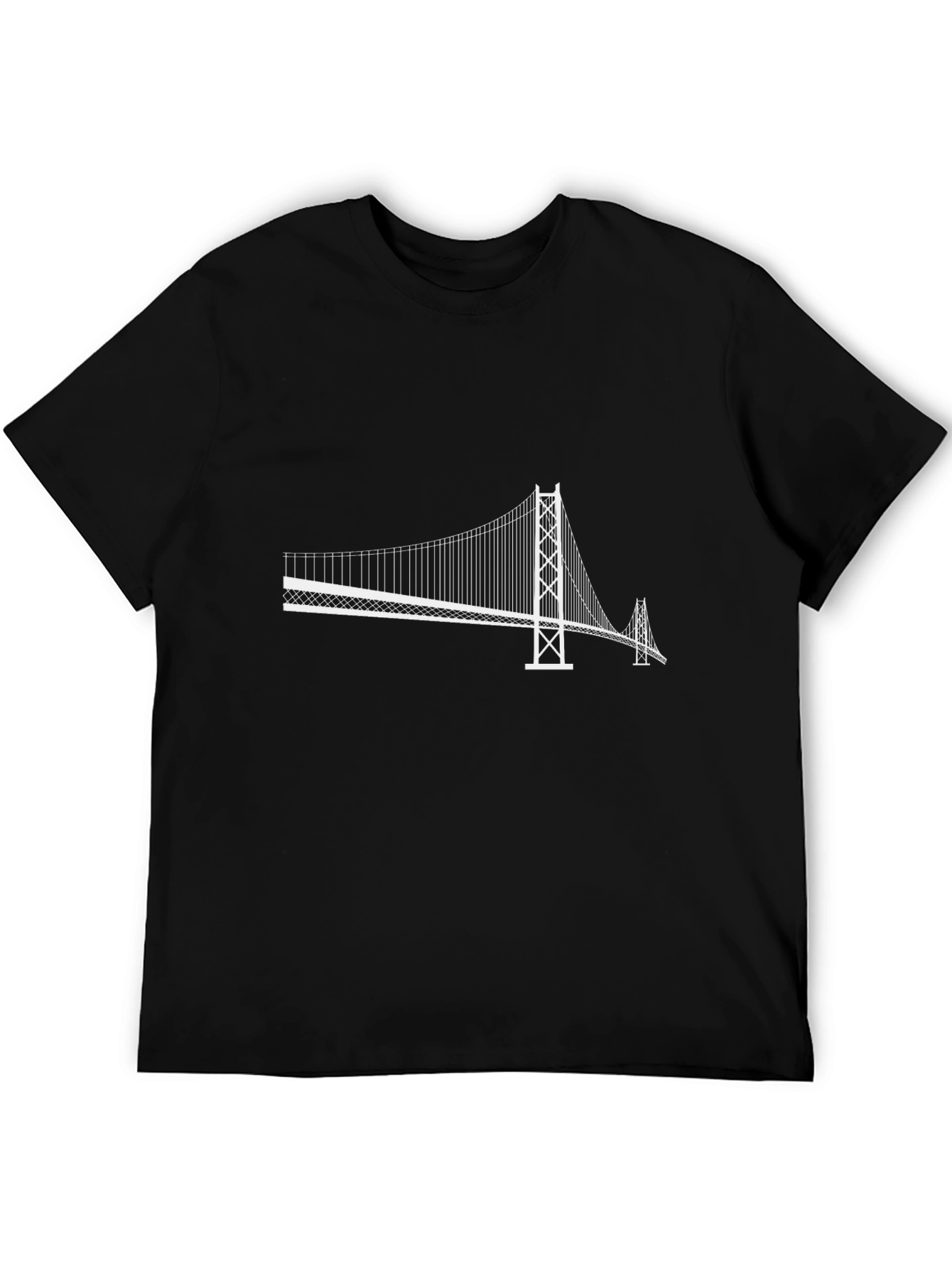 Modern Bridge Graphic Tee - Black