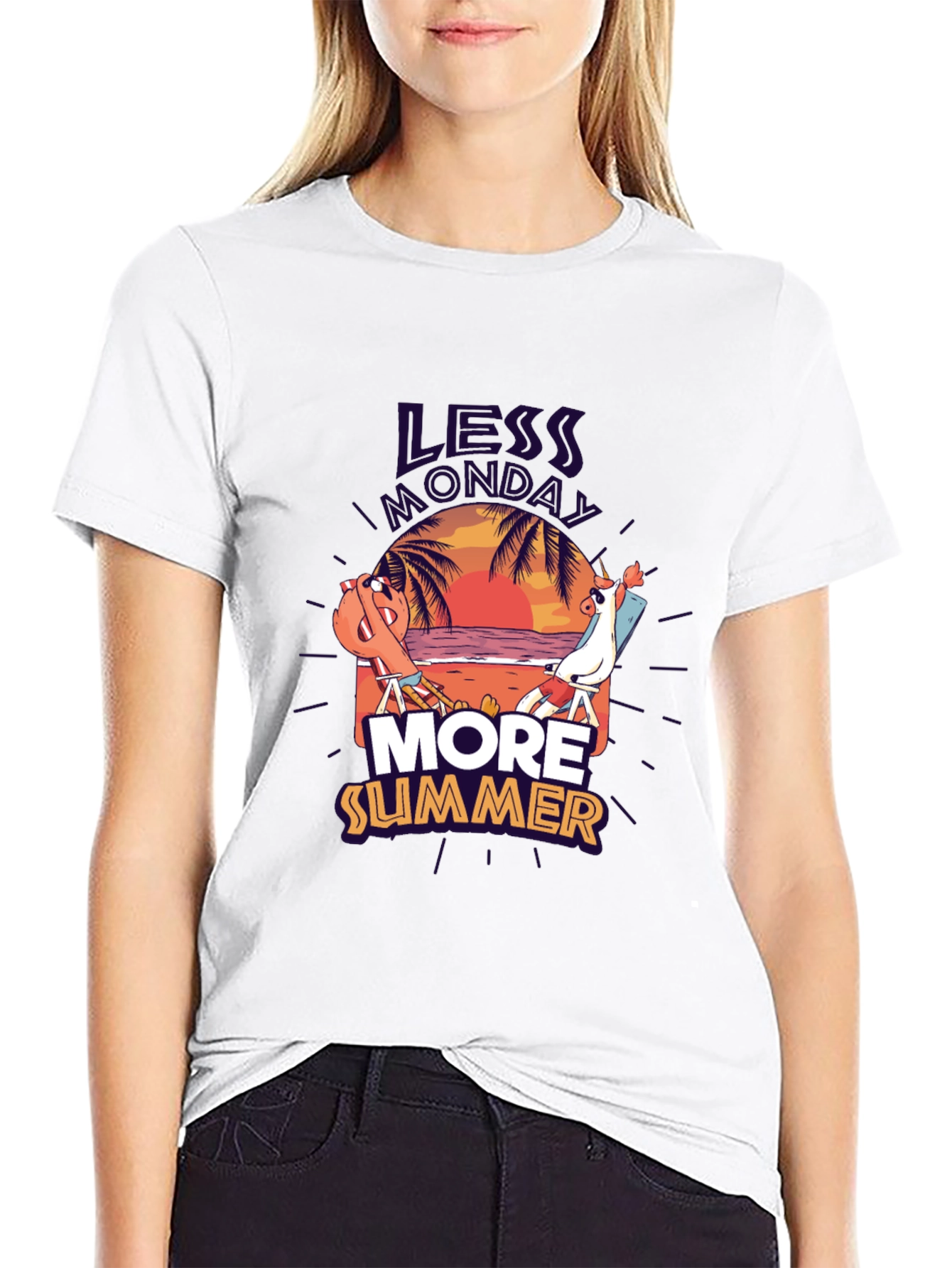 Less Monday More Summer Graphic Tee