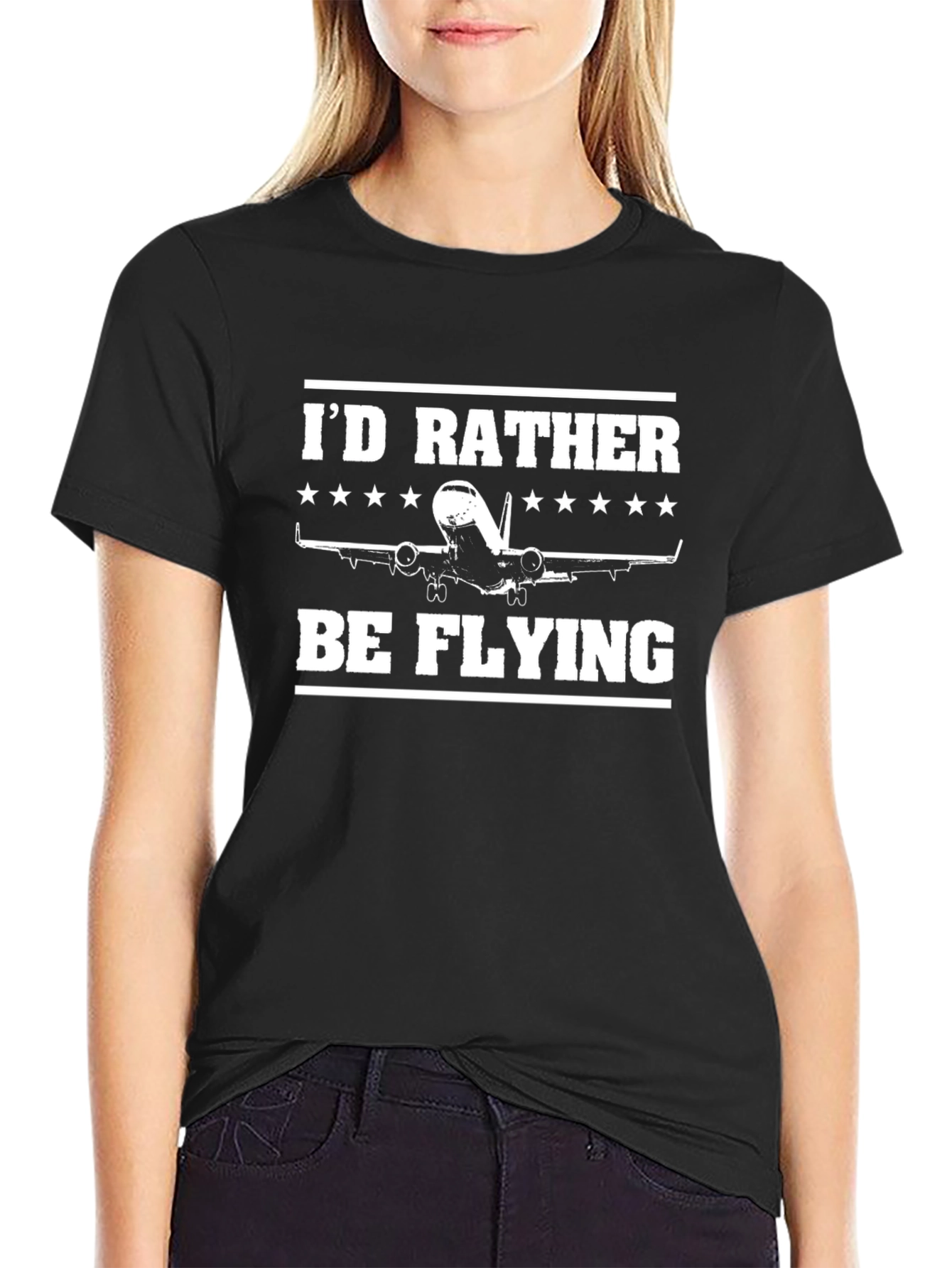 Id Rather Be Flying T-Shirt Airplane Pilot