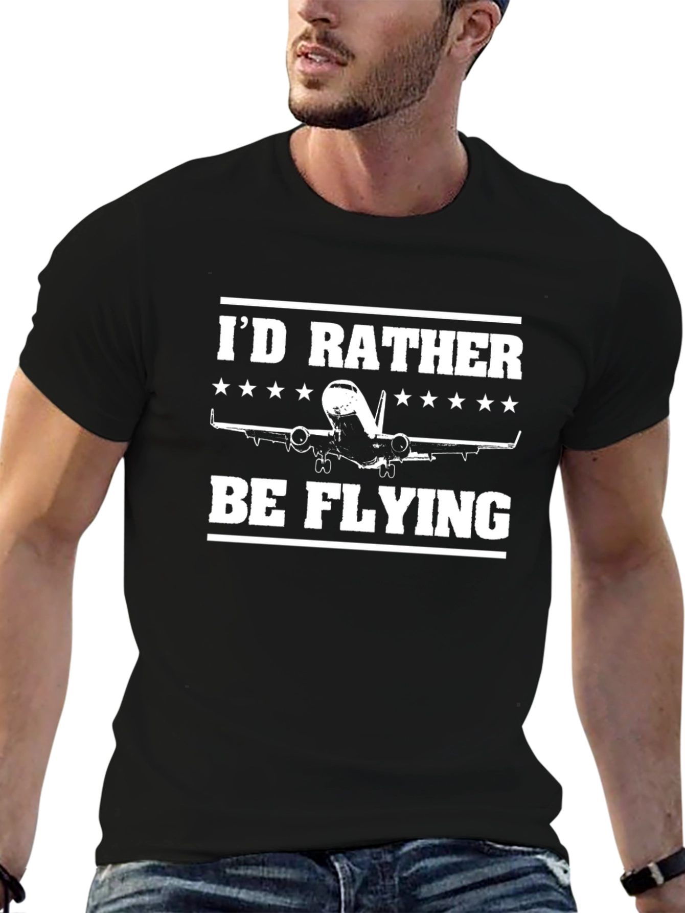 Id Rather Be Flying T-Shirt Airplane Pilot