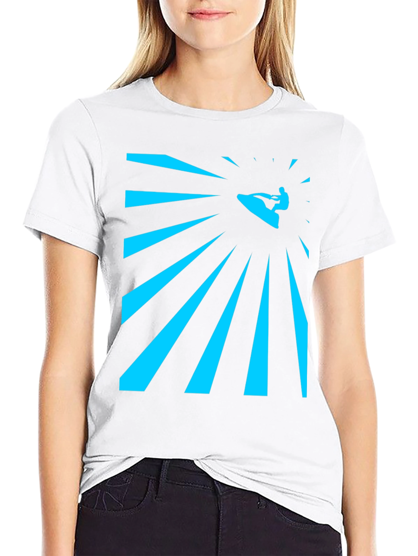 Surfing Graphic Tee - Mens Black T-Shirt
