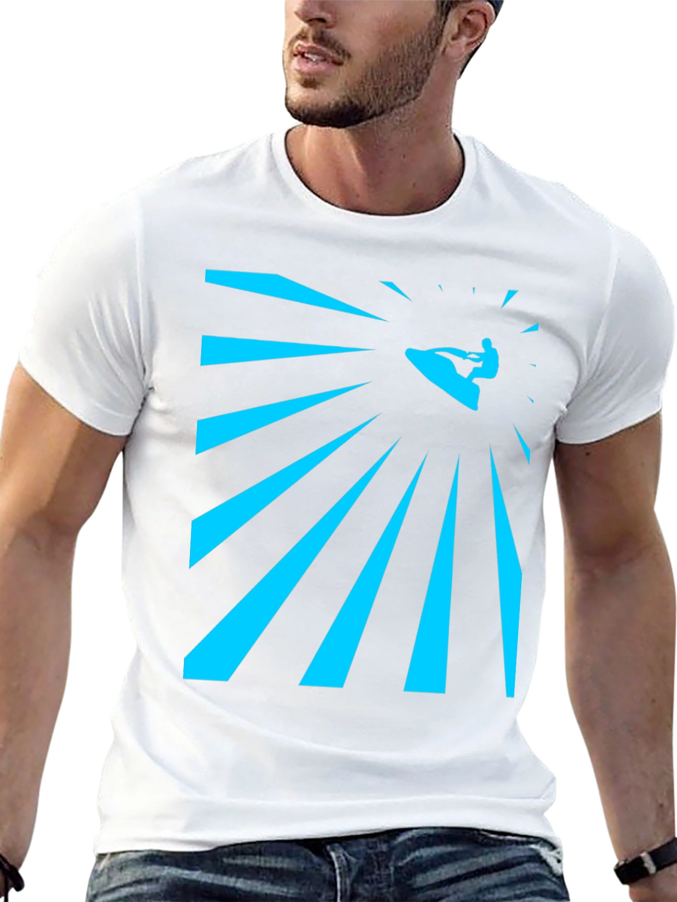 Surfing Graphic Tee - Mens Black T-Shirt