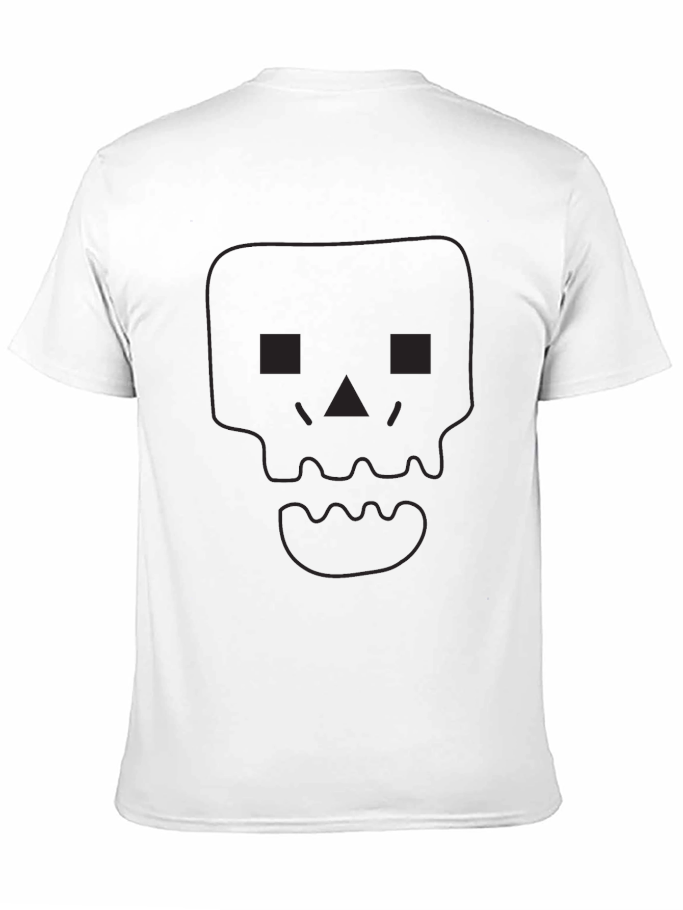 Pixel Skull Black Graphic Tee