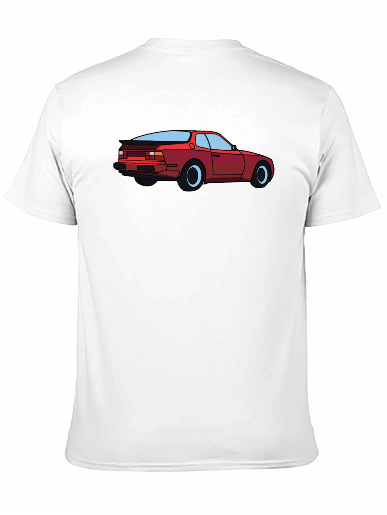 Retro Car Graphic Tee - Black Cotton T-Shirt