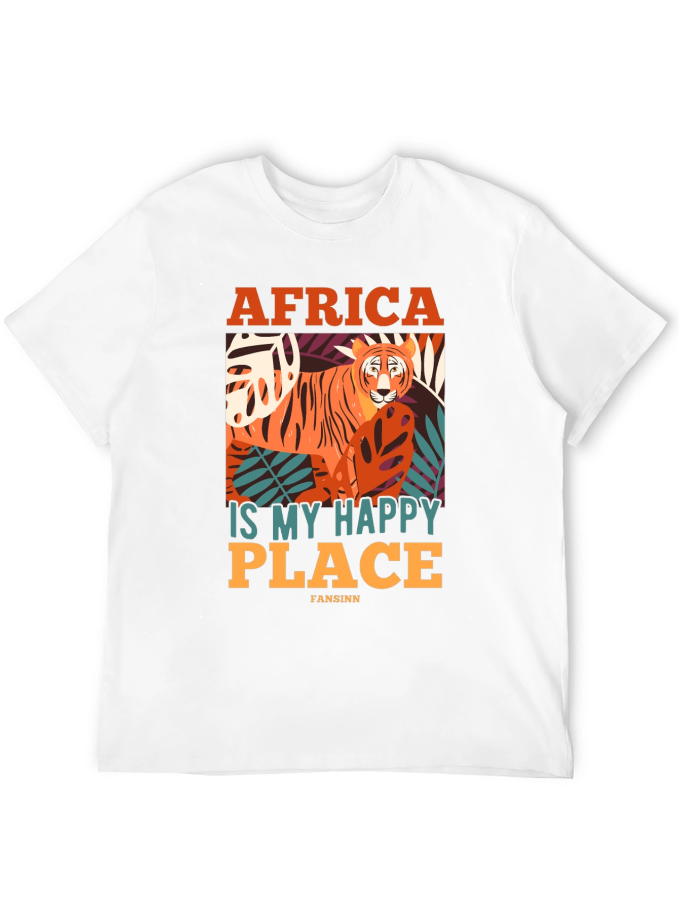 Africa Is My Happy Place Tiger Graphic Tee