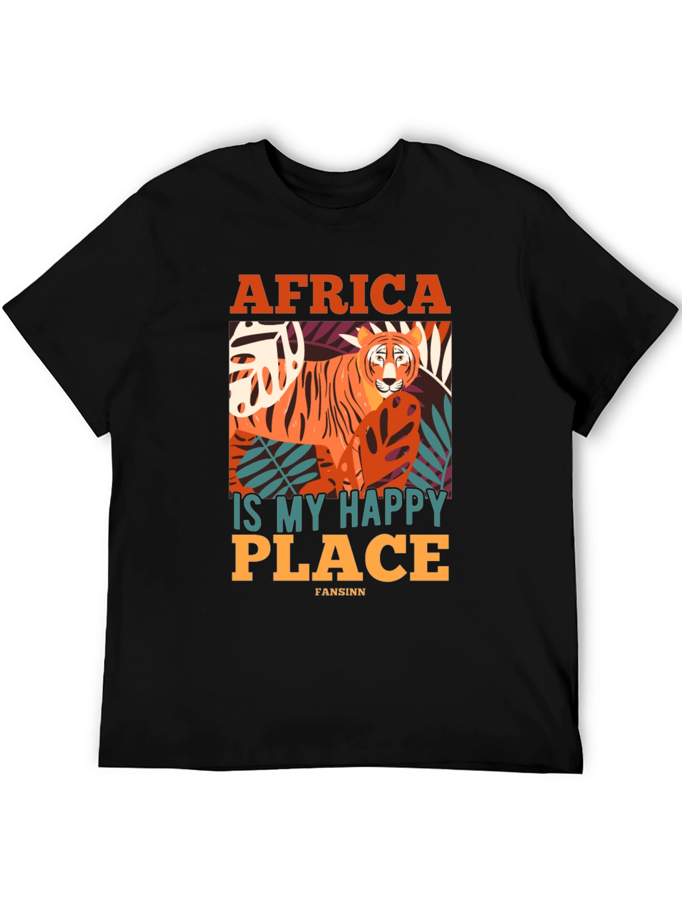 Africa Is My Happy Place Tiger Graphic Tee