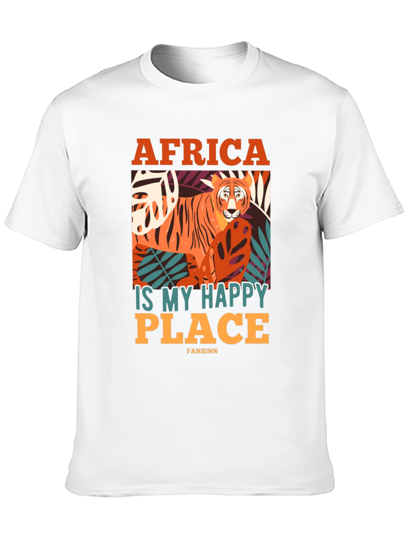 Africa Is My Happy Place Tiger Graphic Tee
