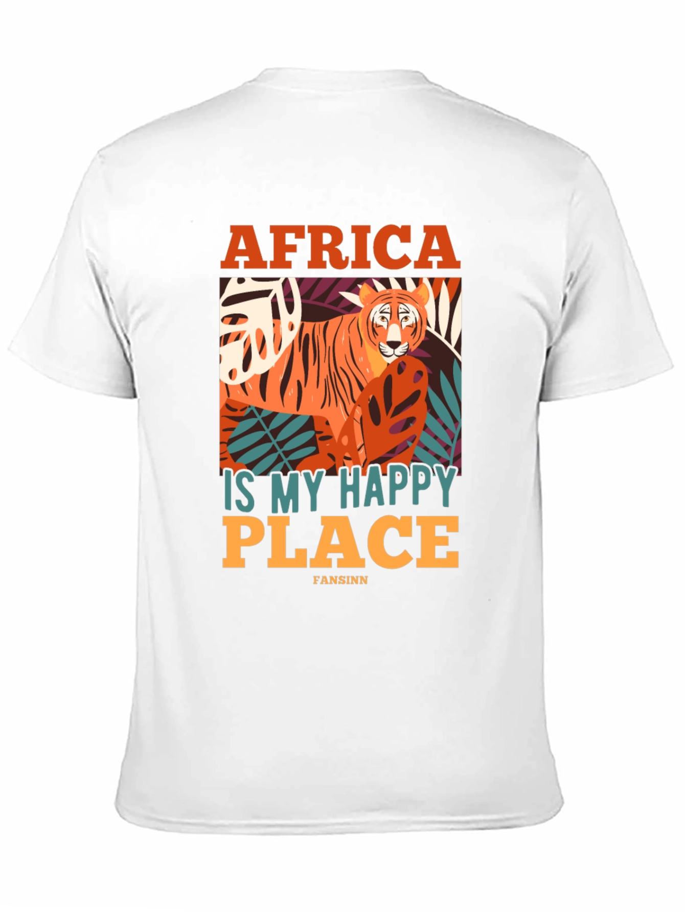 Africa Is My Happy Place Tiger Graphic Tee