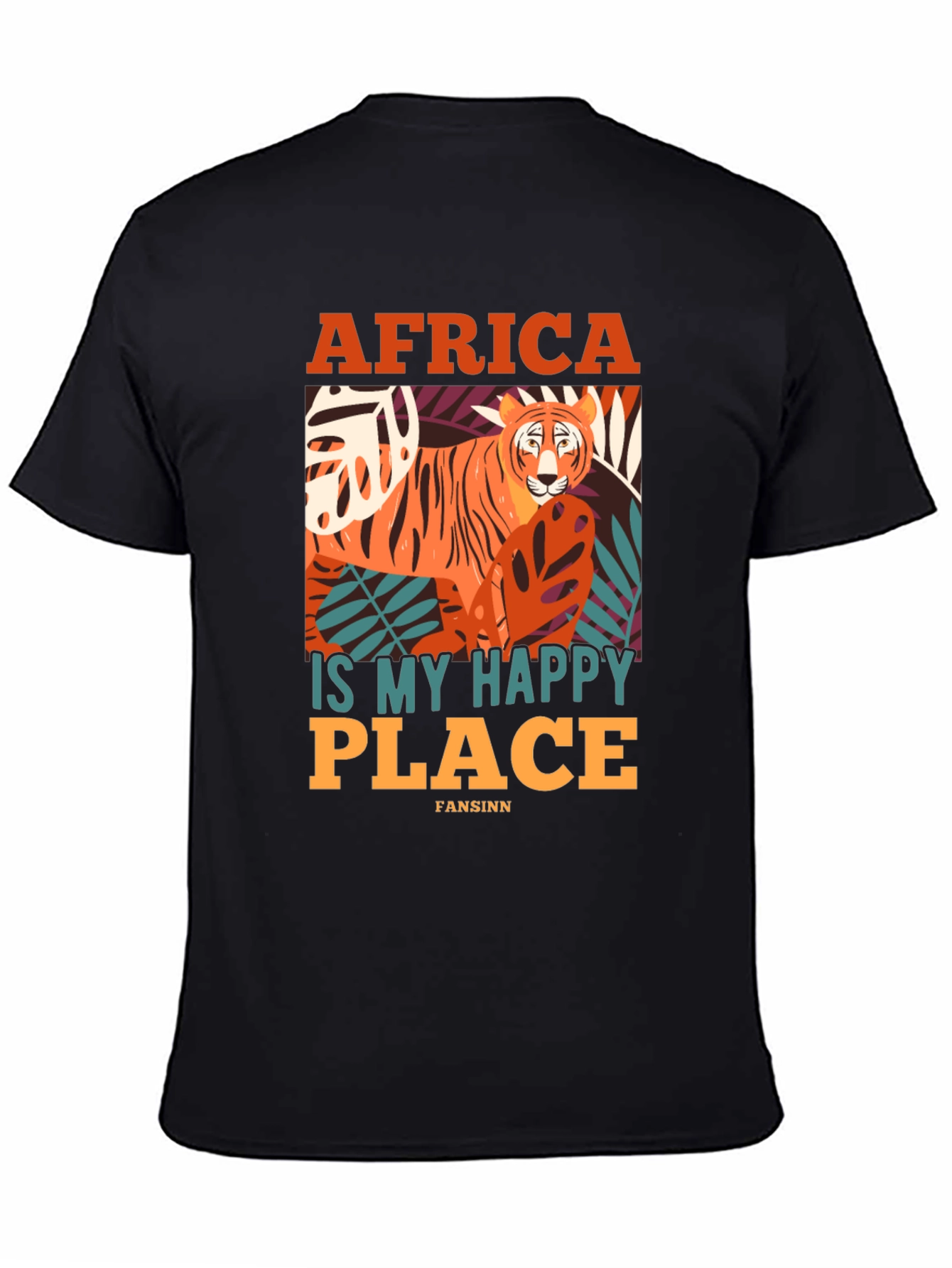 Africa Is My Happy Place Tiger Graphic Tee