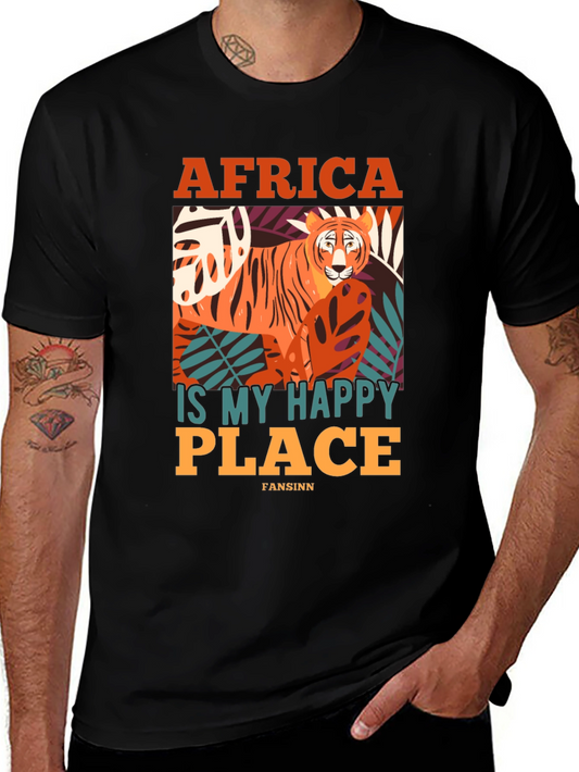 Africa Is My Happy Place Tiger Graphic Tee