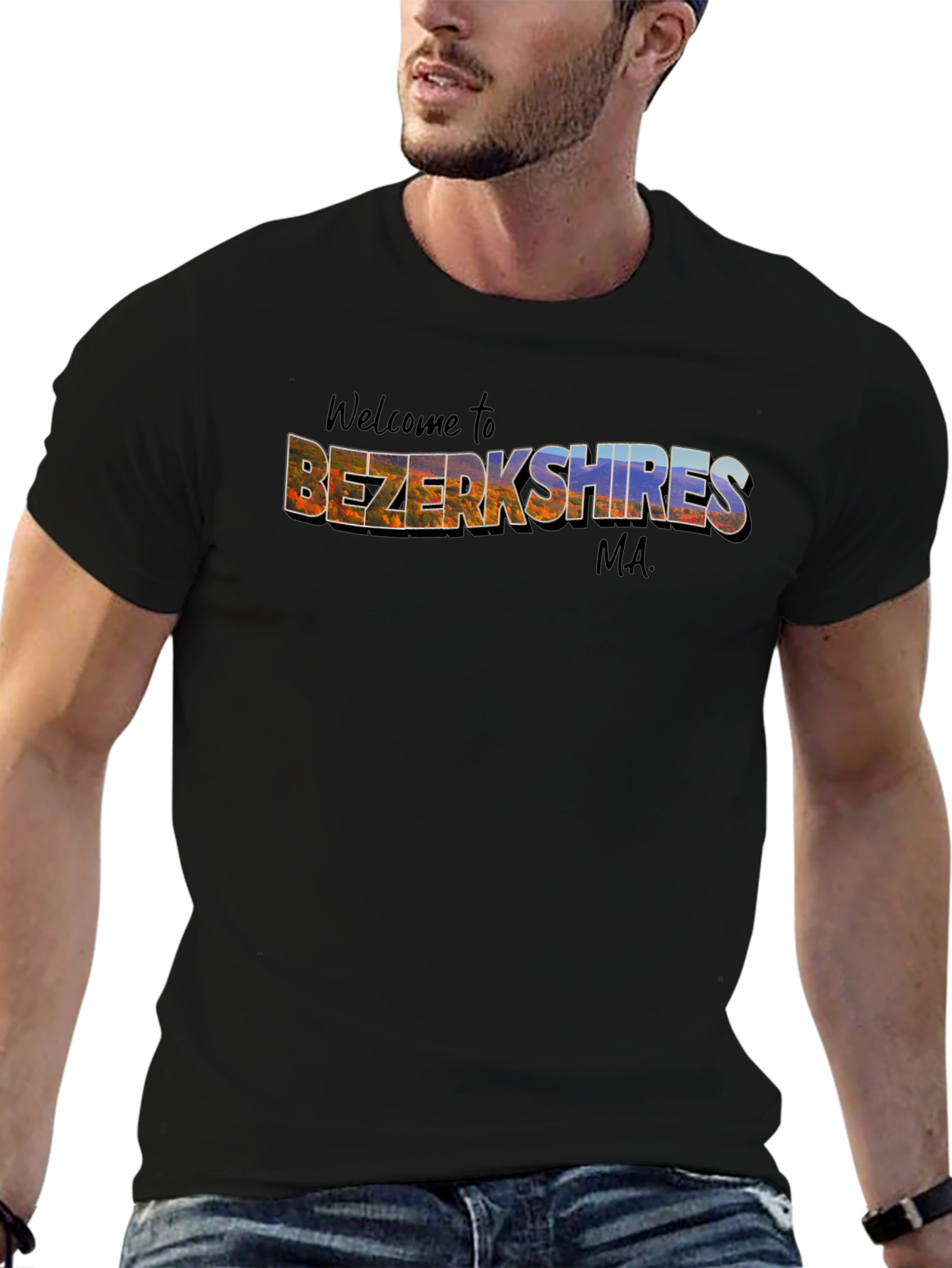 Welcome to Bezerkshires MA Black T-Shirt