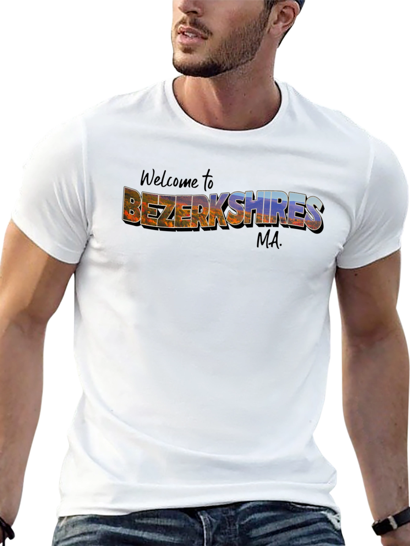 Welcome to Bezerkshires MA Black T-Shirt