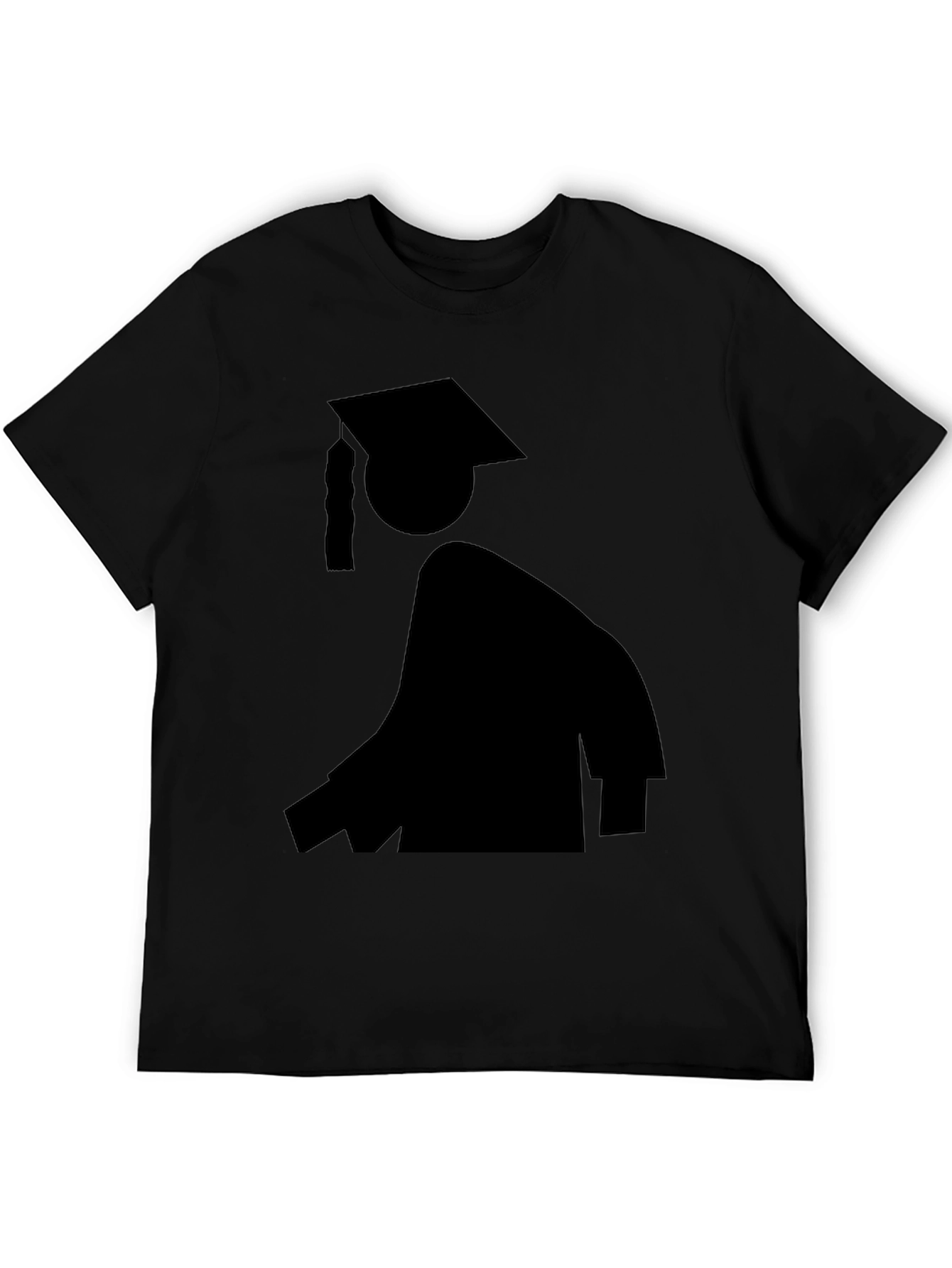 Graduation Silhouette Black T-Shirt