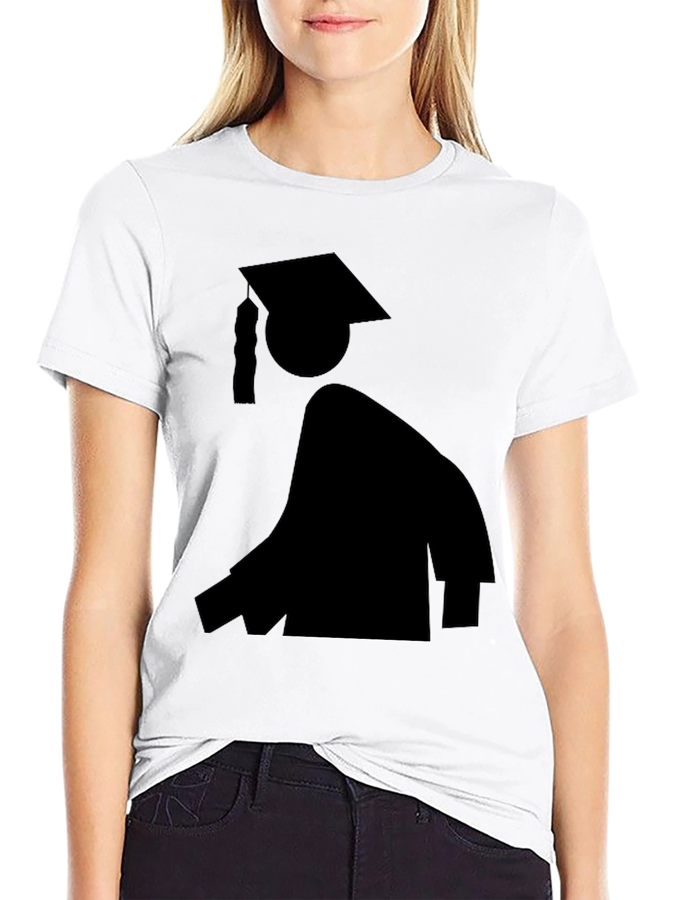 Graduation Silhouette Black T-Shirt