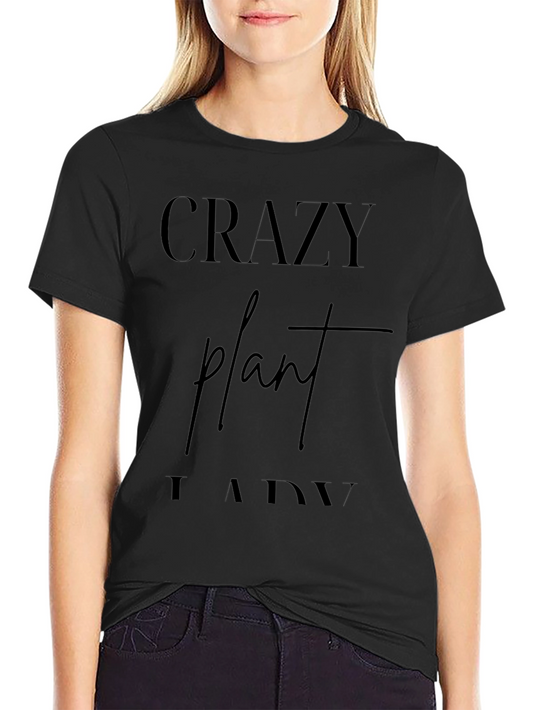 Crazy Plant Lady Graphic Tee - Black T-Shirt