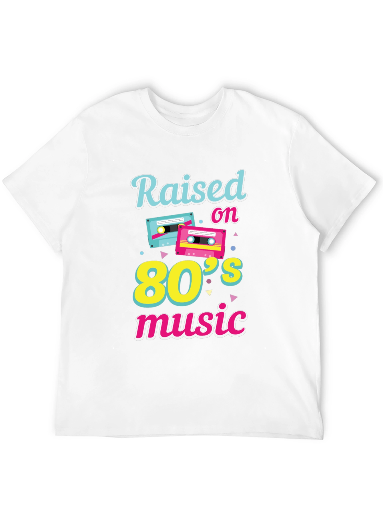 Raised on 80s Music Graphic T-Shirt