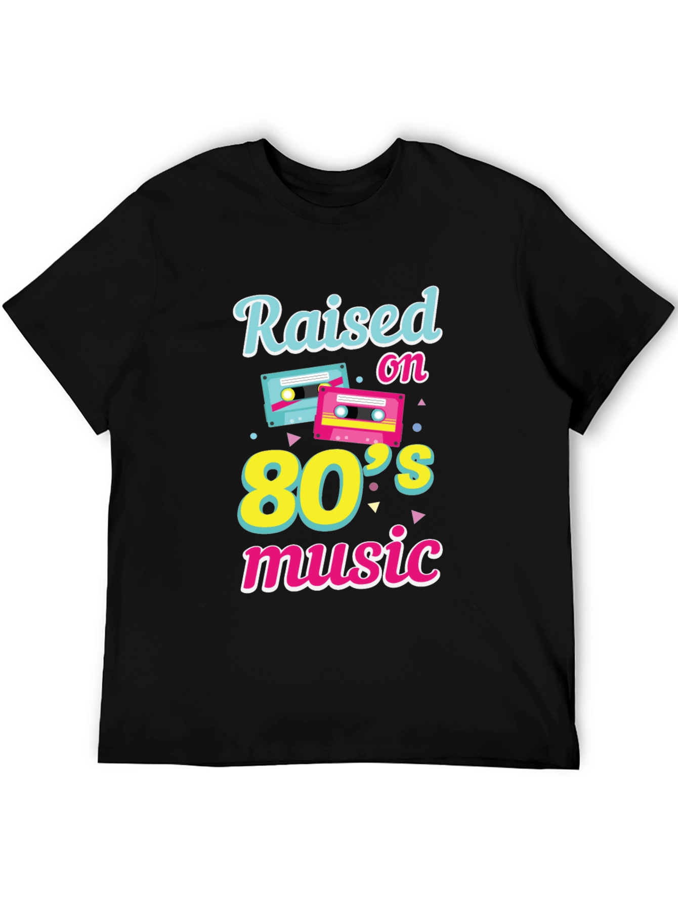 Raised on 80s Music Graphic T-Shirt