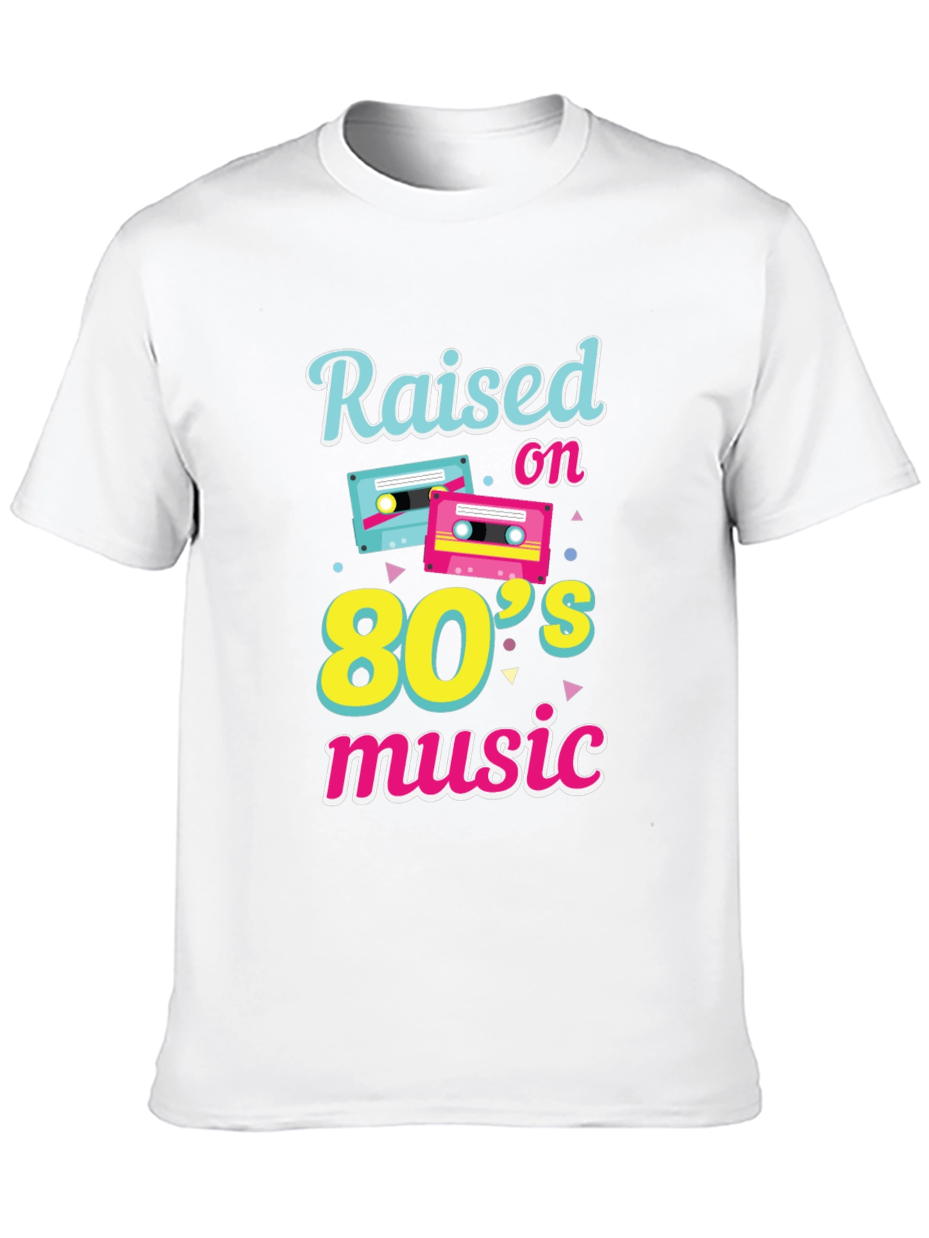 Raised on 80s Music Graphic T-Shirt