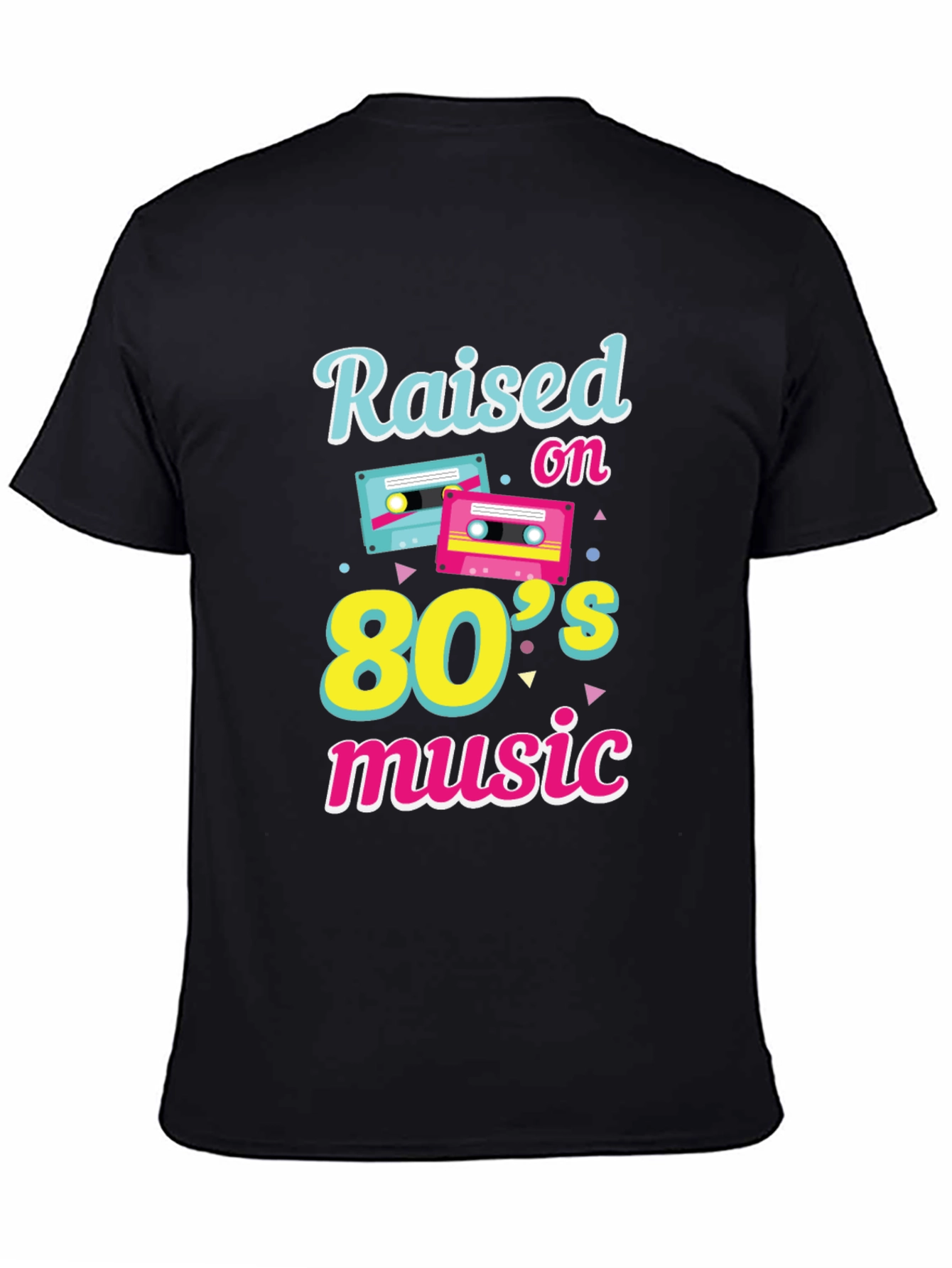 Raised on 80s Music Graphic T-Shirt