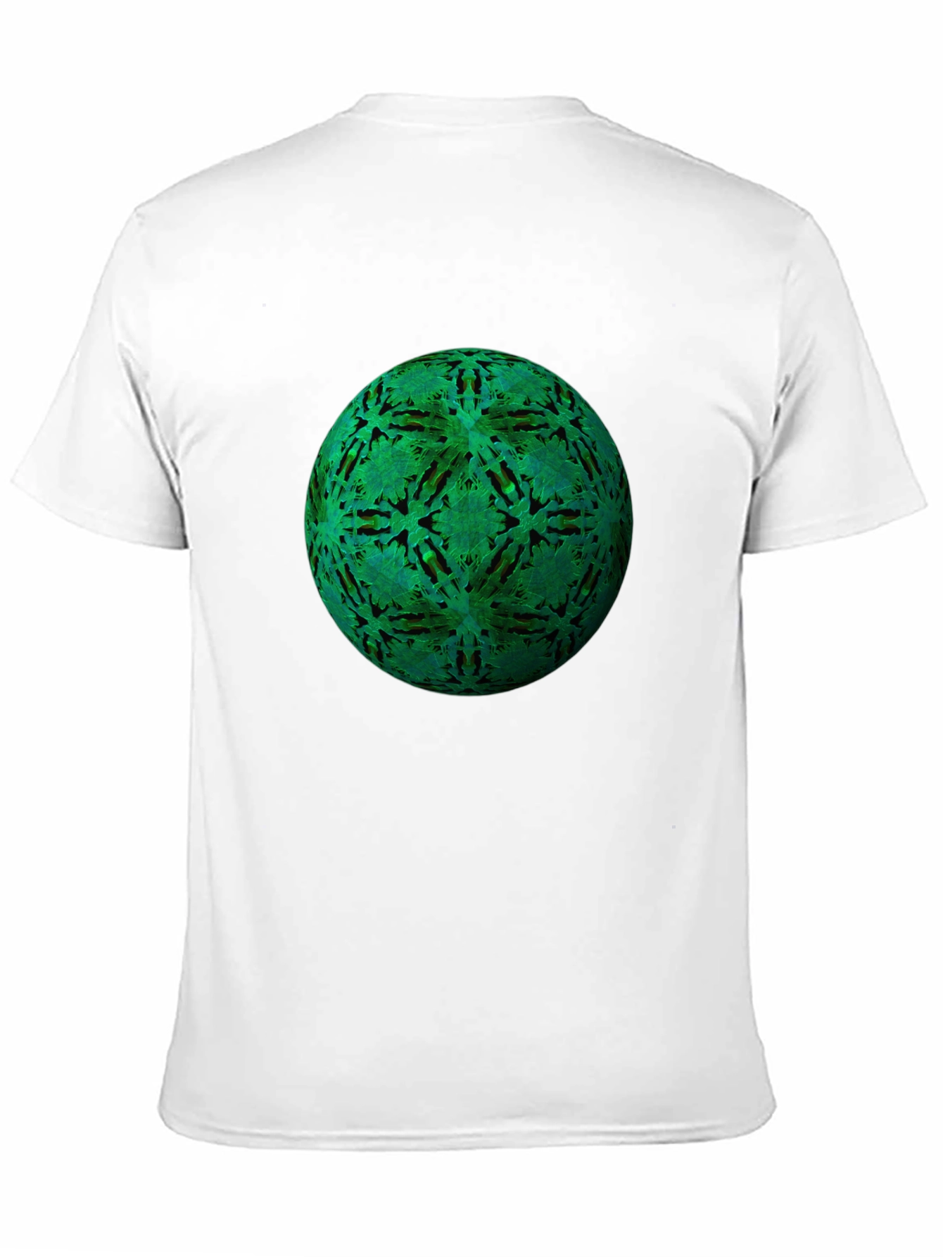 Green Orb Black T-Shirt - Unique Design