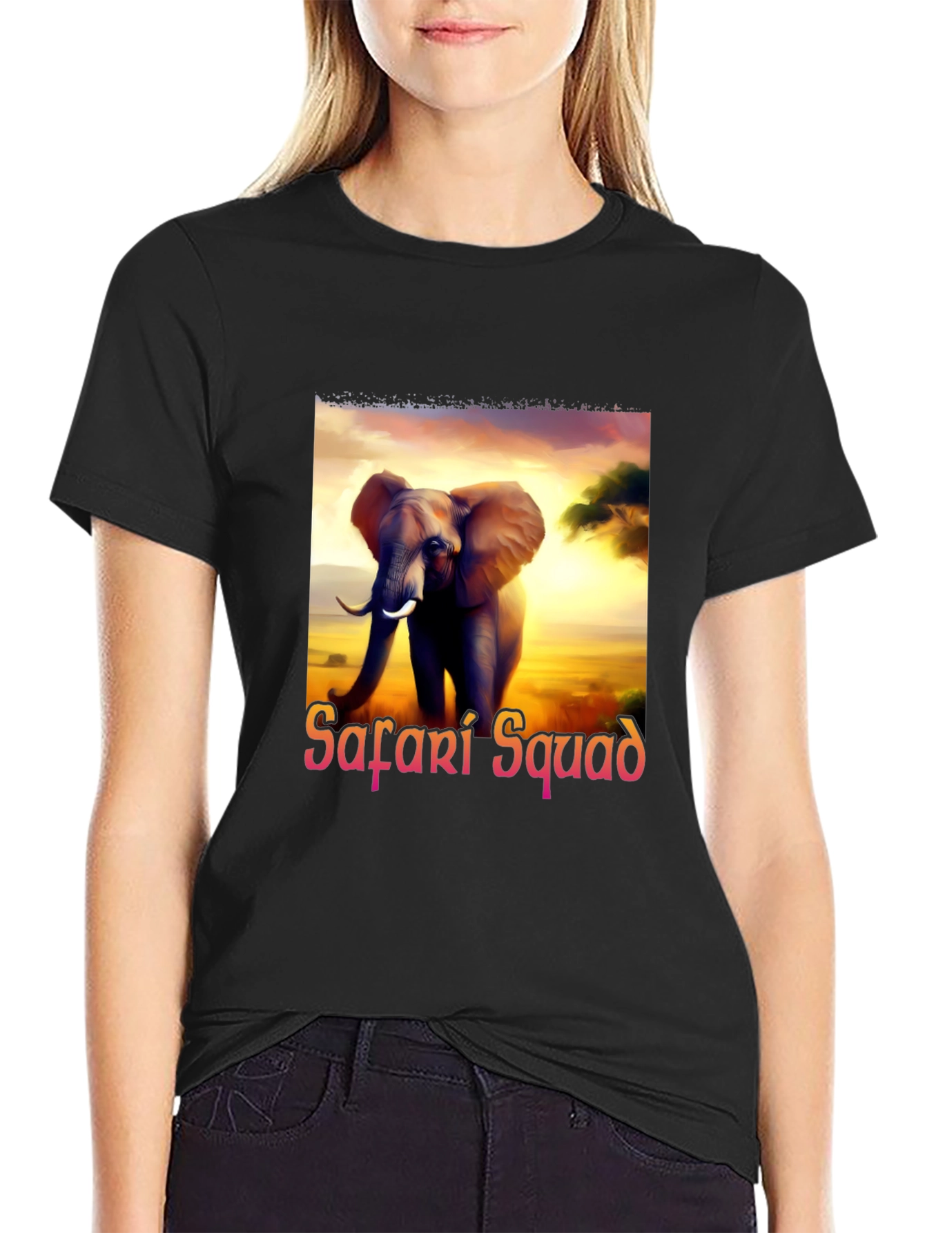 Safari Squad Elephant Graphic Tee - Adventure Awaits!