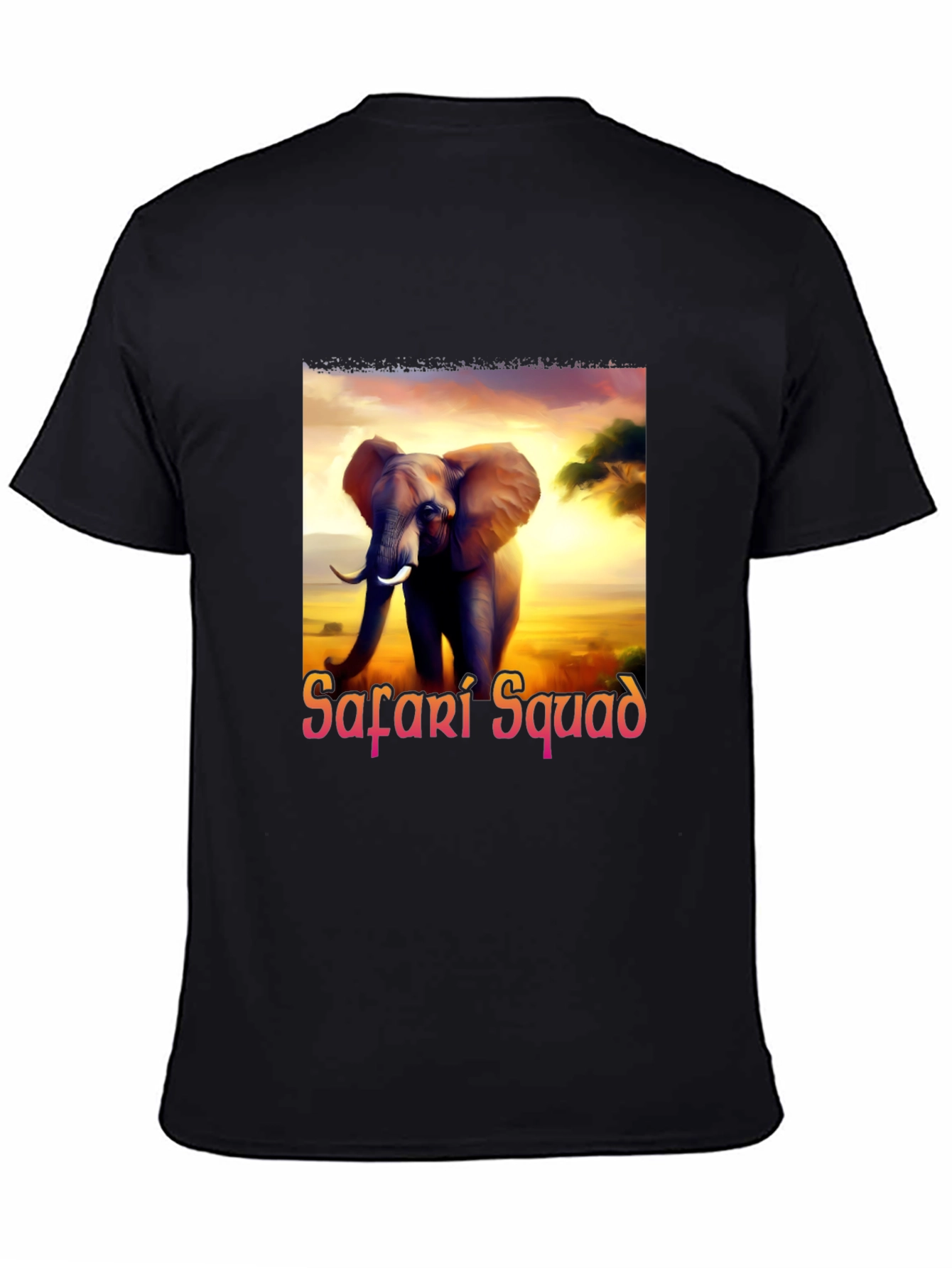 Safari Squad Elephant Graphic Tee - Adventure Awaits!