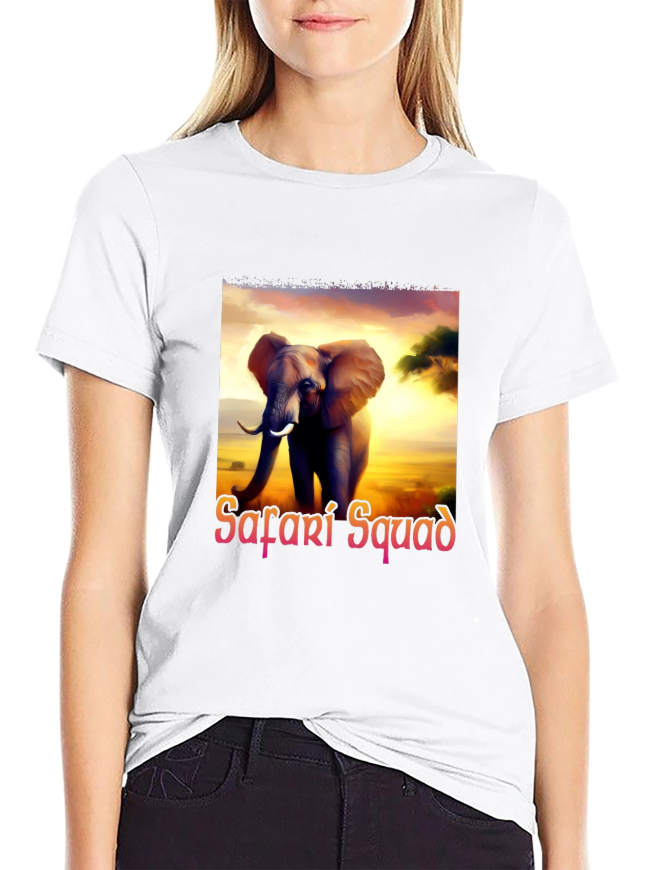 Safari Squad Elephant Graphic Tee - Adventure Awaits!