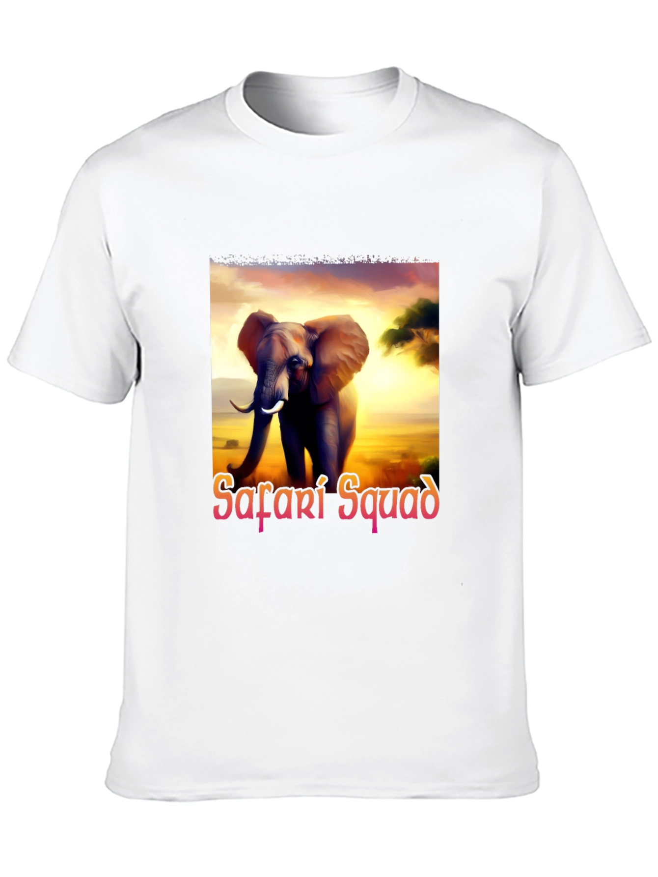 Safari Squad Elephant Graphic Tee - Adventure Awaits!