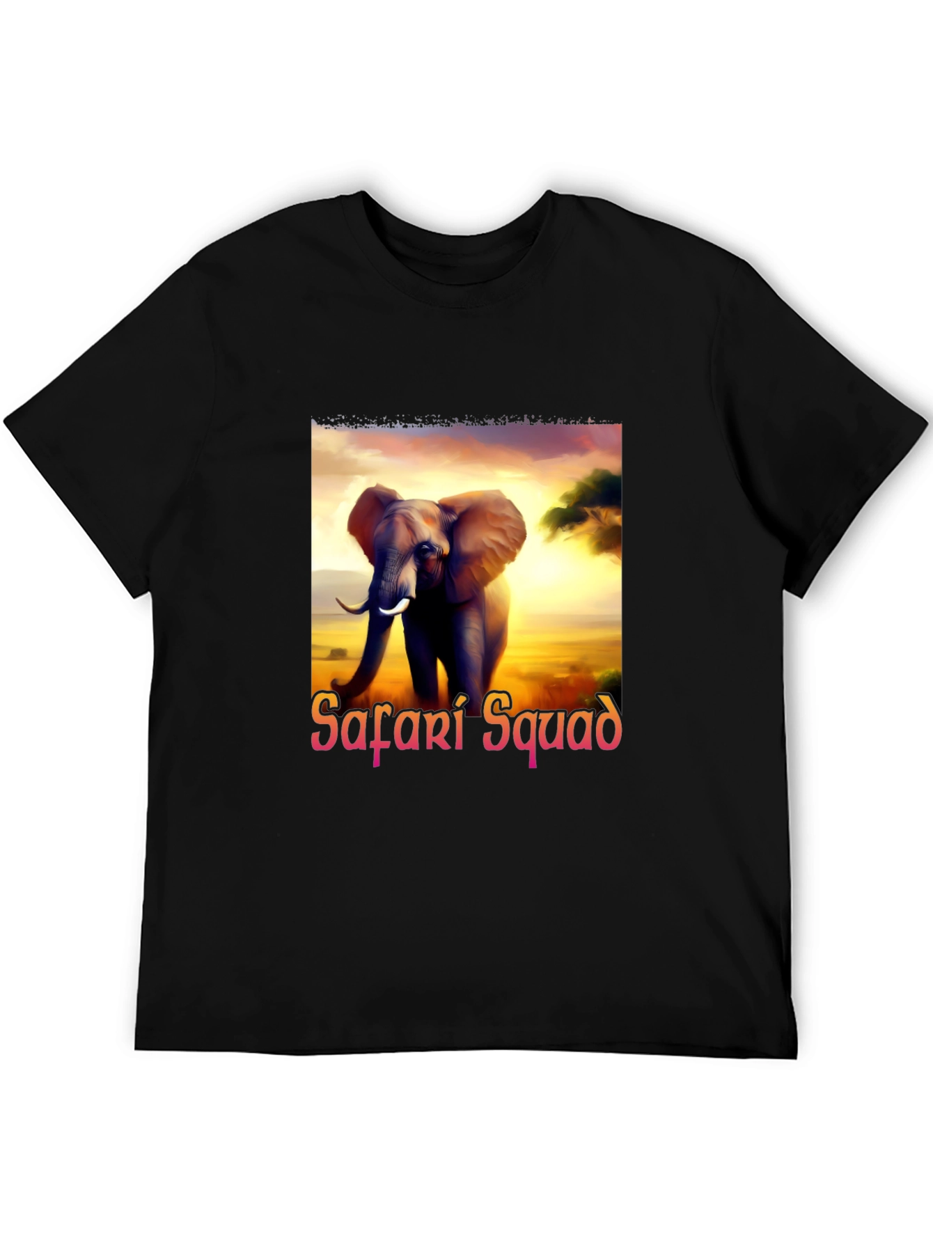 Safari Squad Elephant Graphic Tee - Adventure Awaits!