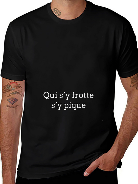 French Proverb Black T-Shirt