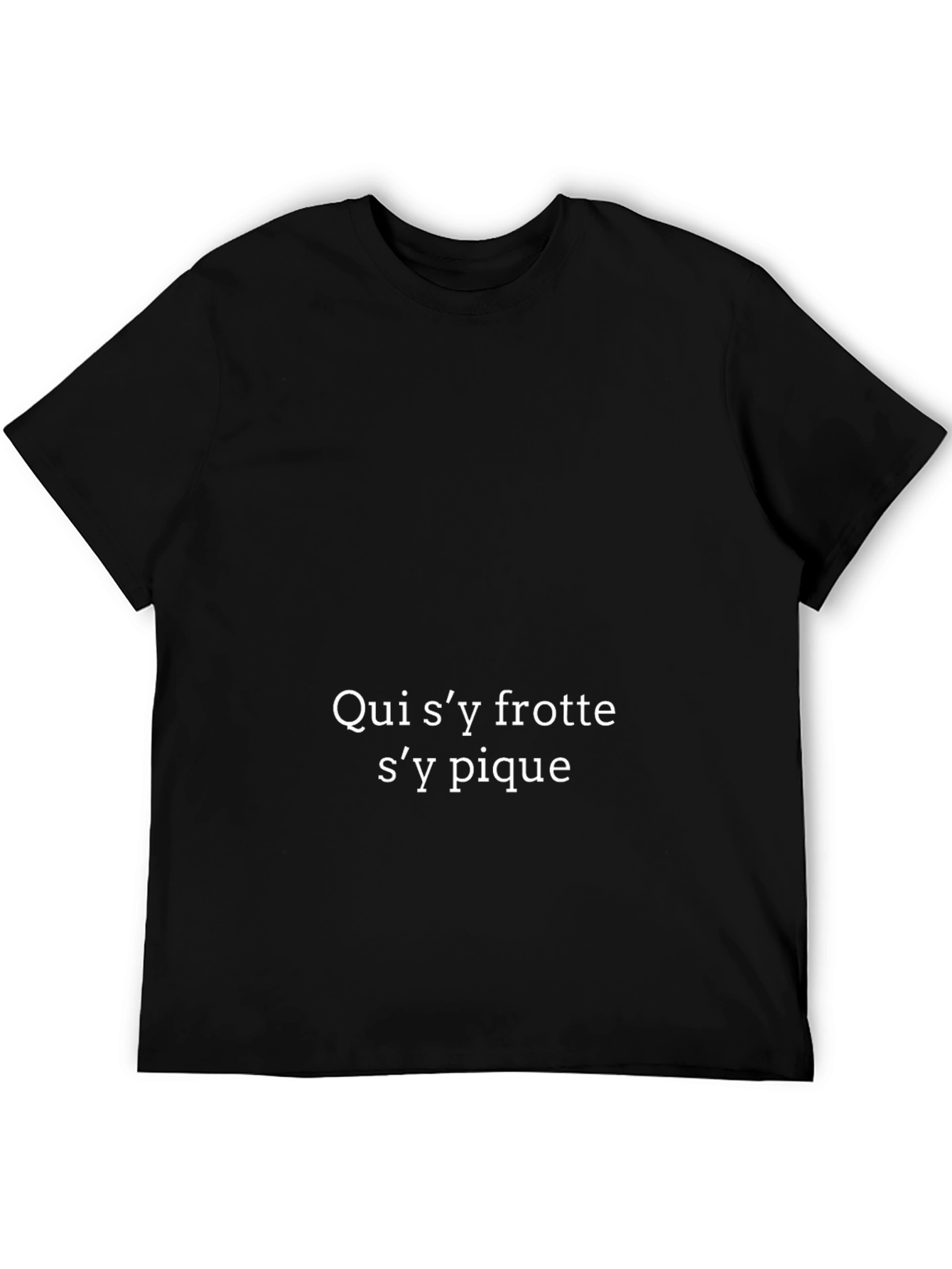 French Proverb Black T-Shirt