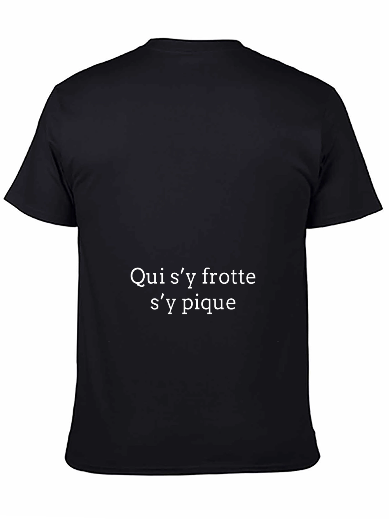 French Proverb Black T-Shirt
