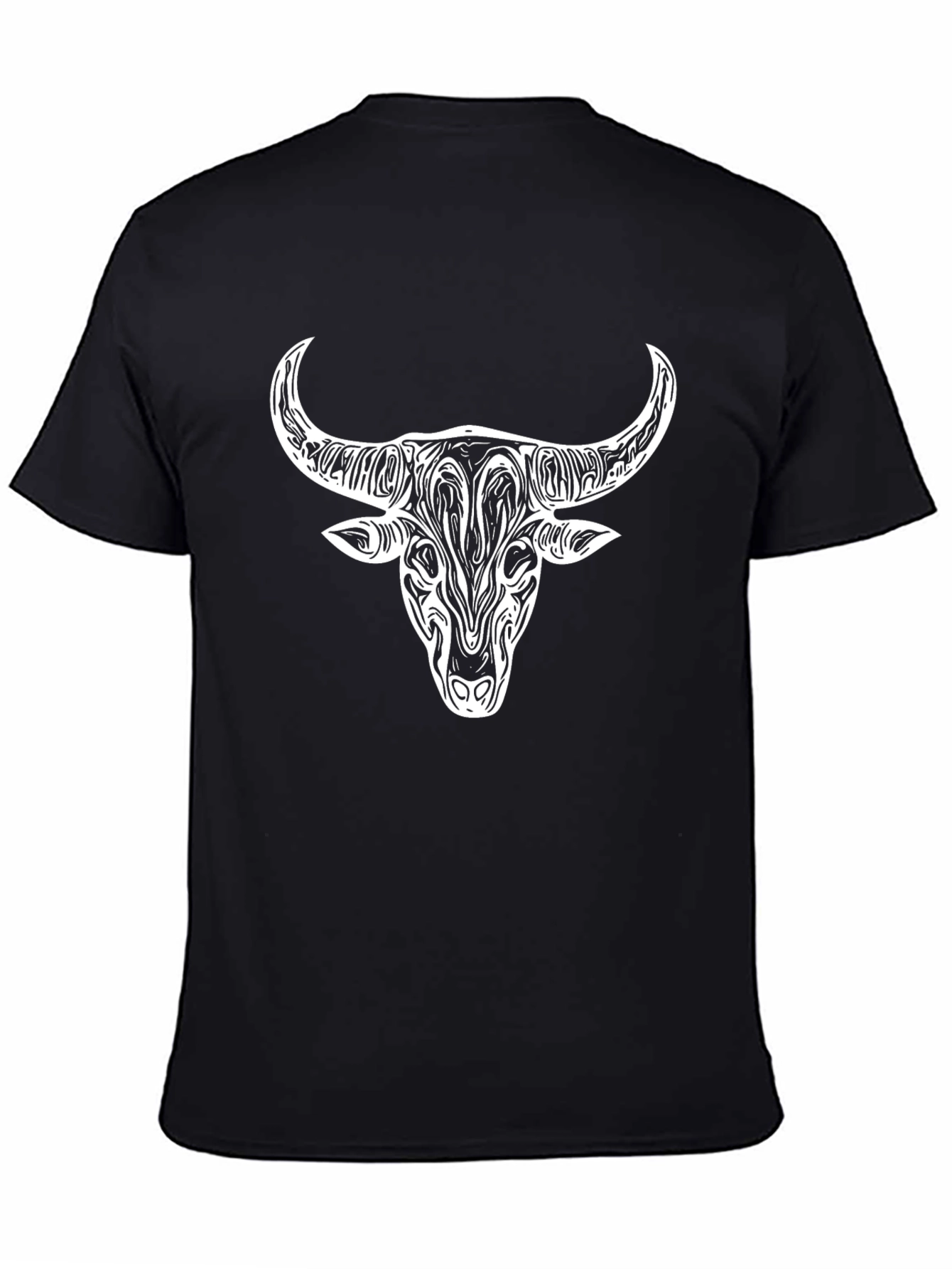 Bull Head Graphic Tee - Black