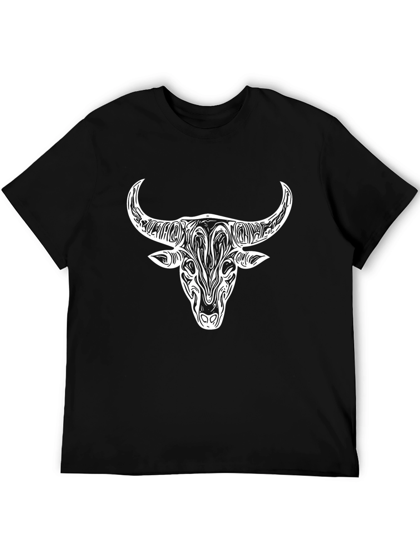 Bull Head Graphic Tee - Black