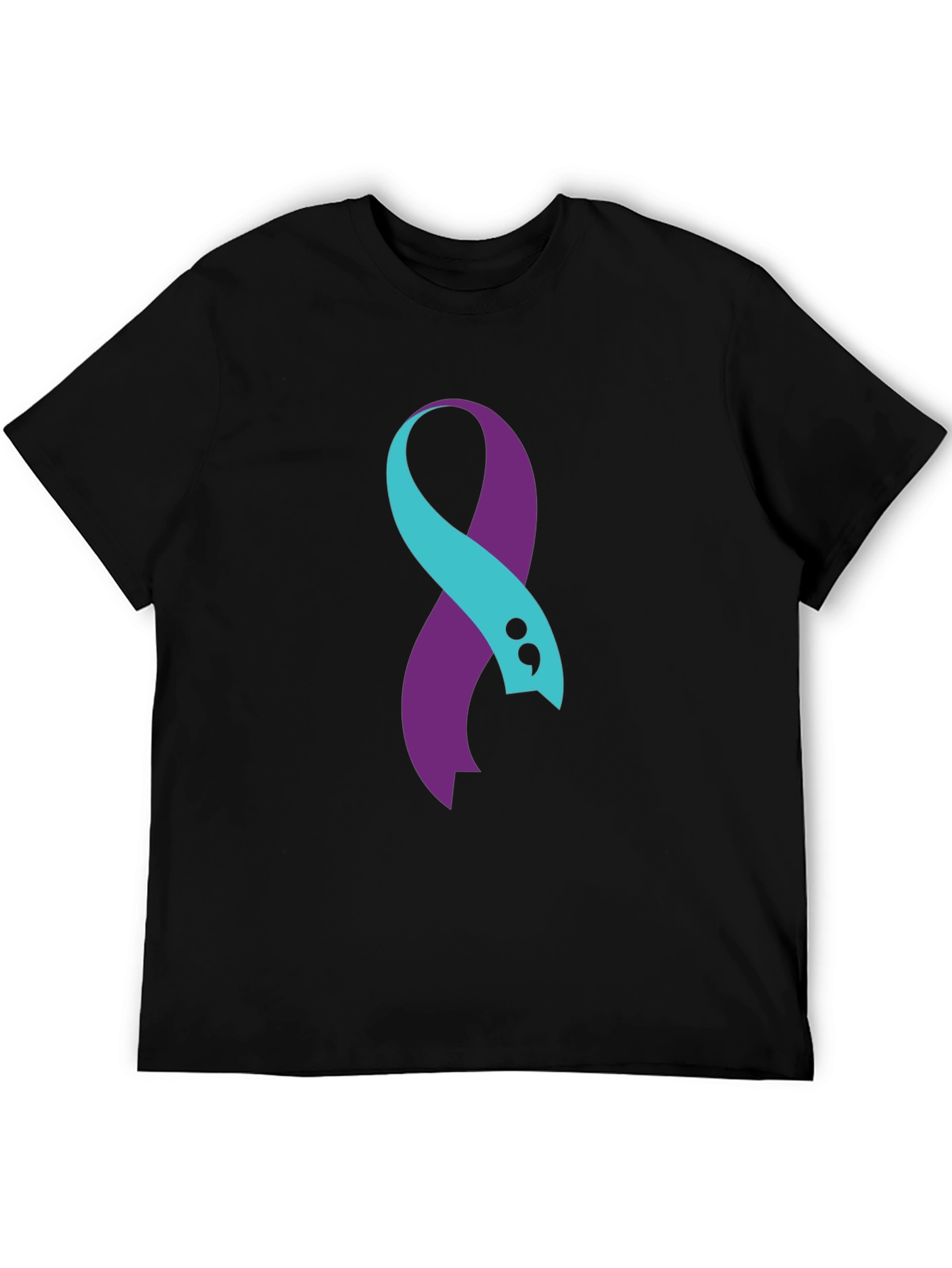Semicolon Ribbon Mental Health Awareness T-Shirt