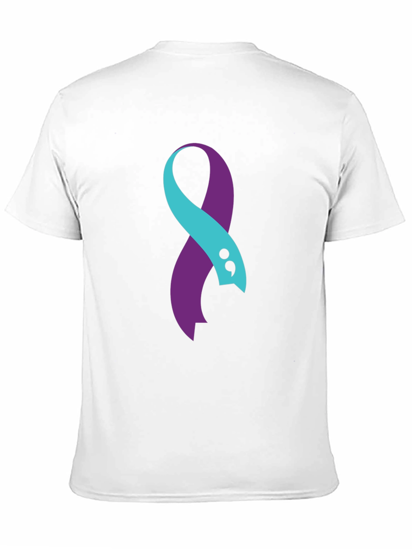 Semicolon Ribbon Mental Health Awareness T-Shirt