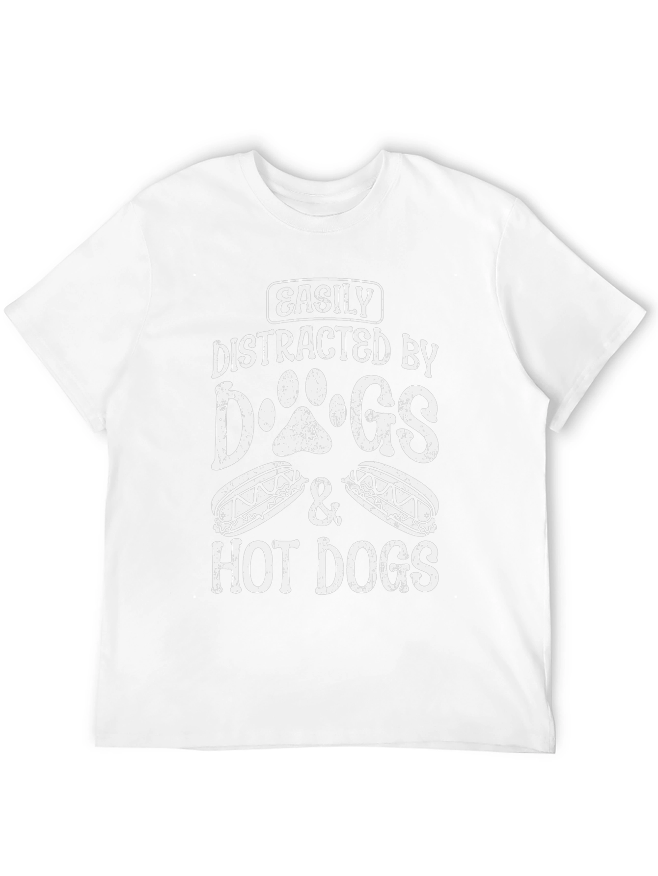 Easily Distracted by Dogs & Hot Dogs T-Shirt