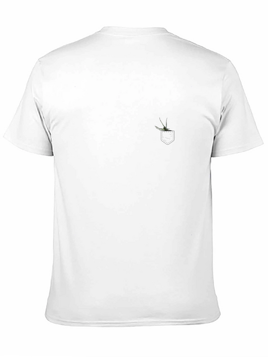 Mens Black Pocket T-Shirt - Casual Style