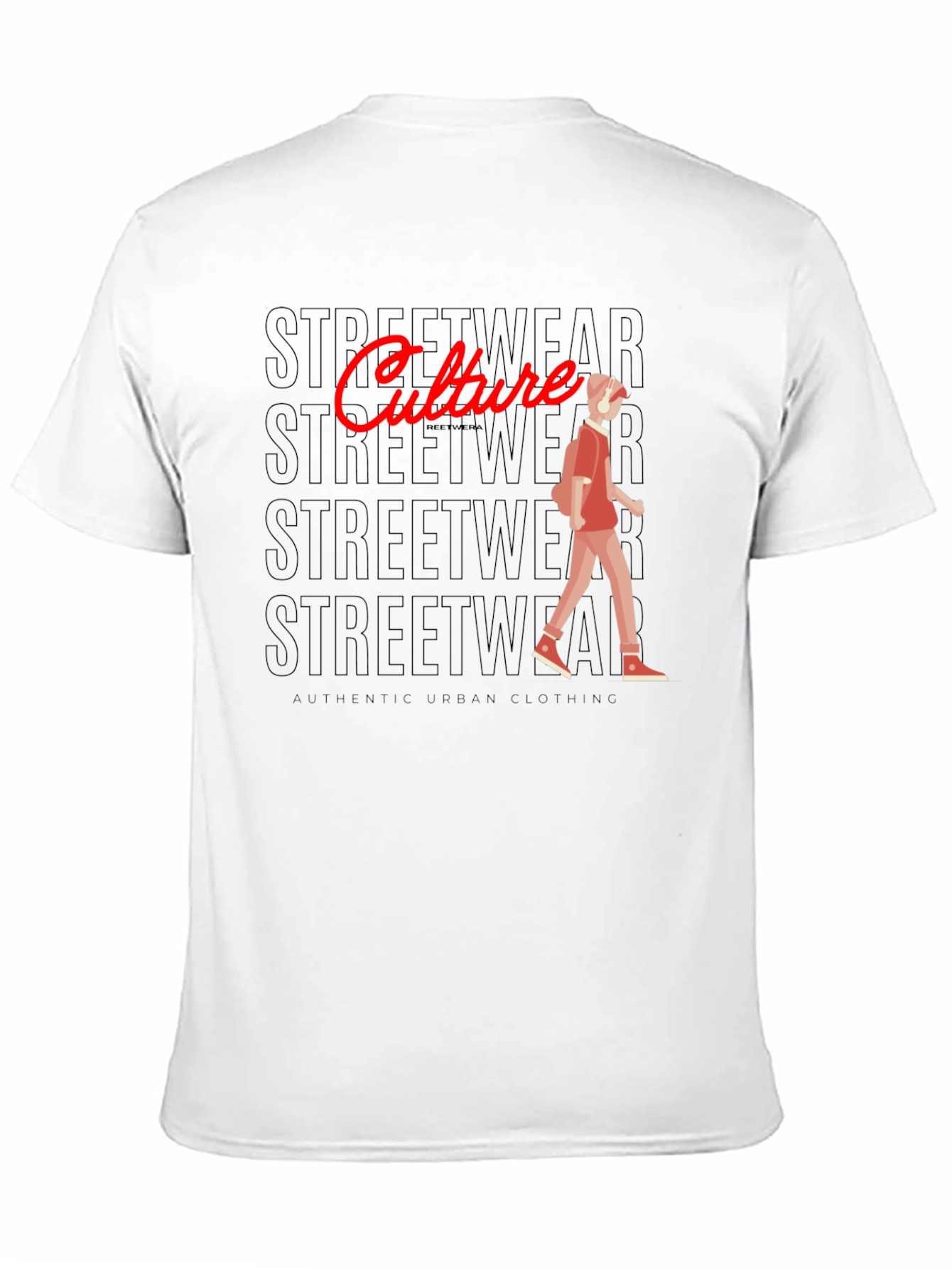 Streetwear Culture Graphic Black T-Shirt