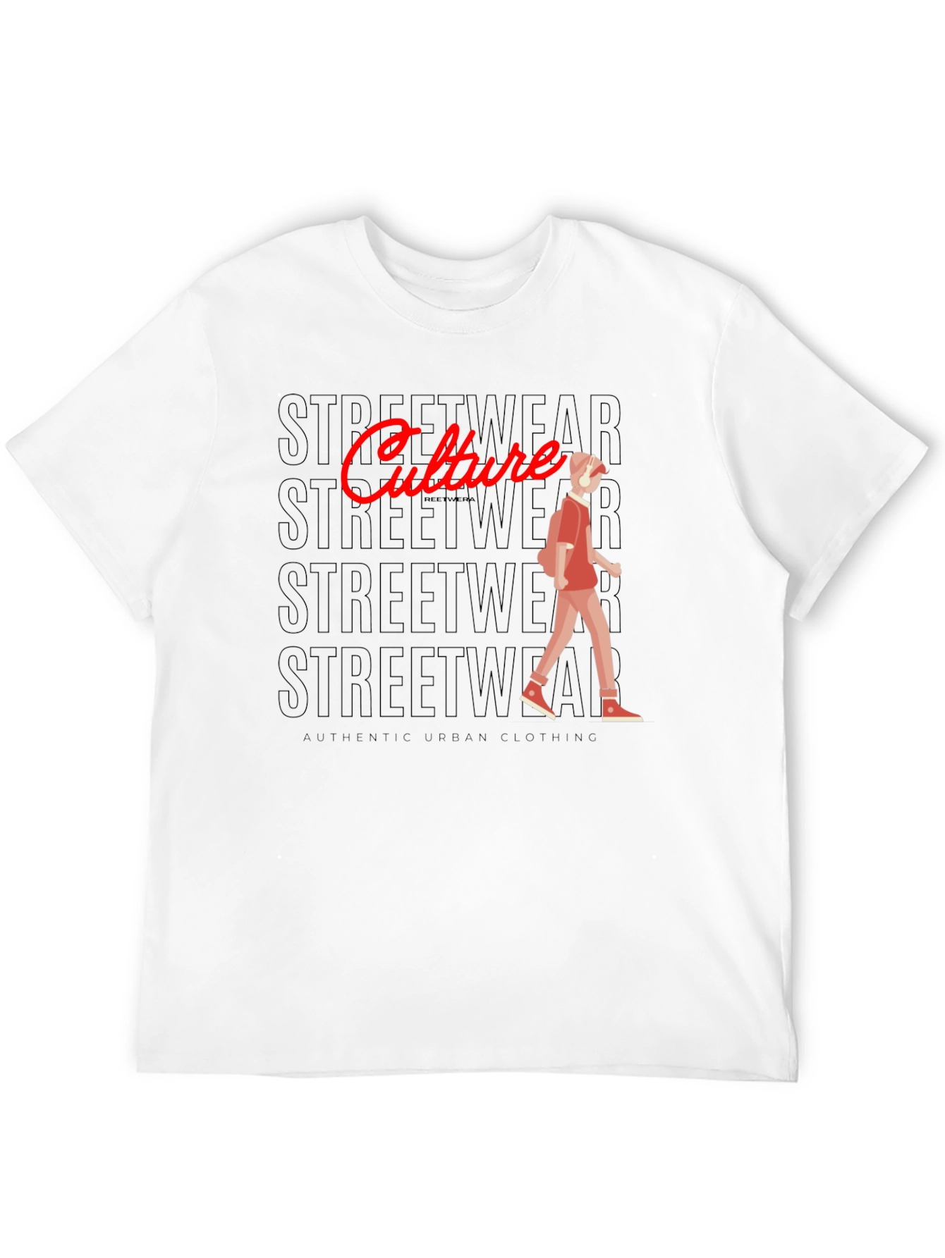 Streetwear Culture Graphic Black T-Shirt