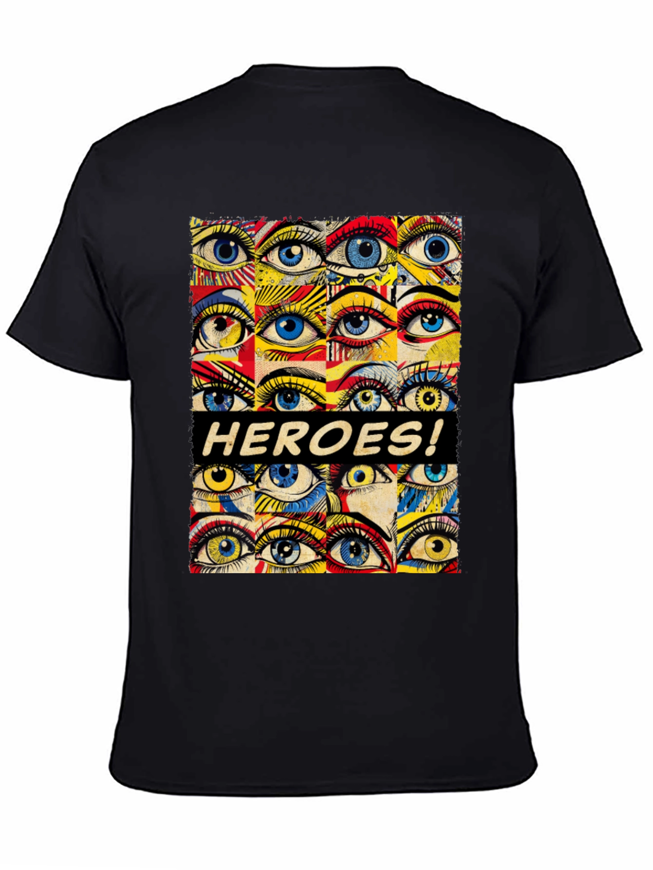 HEROES! Graphic Print Crew Neck T-Shirt