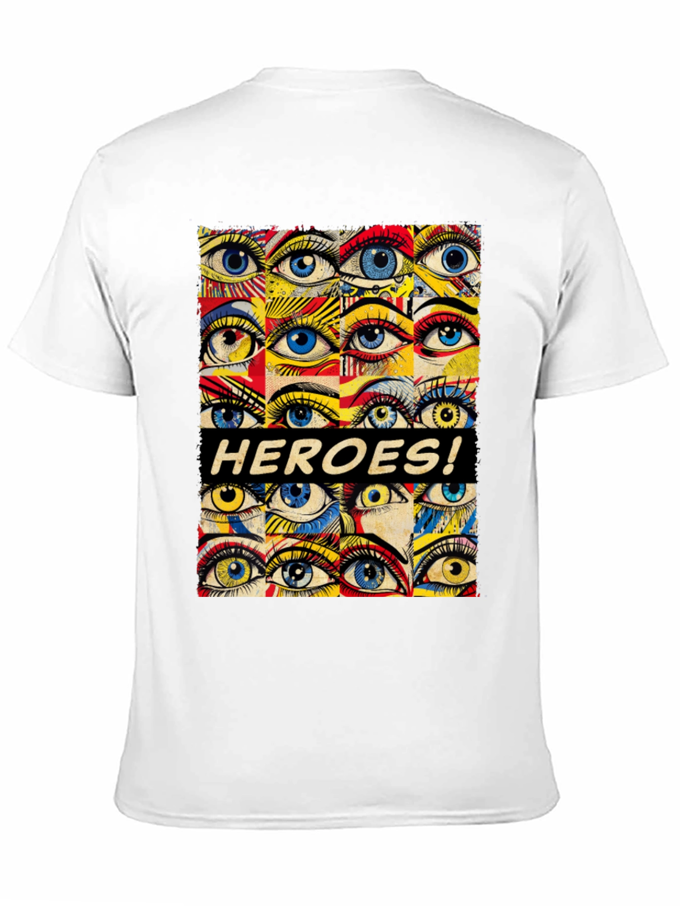 HEROES! Graphic Print Crew Neck T-Shirt