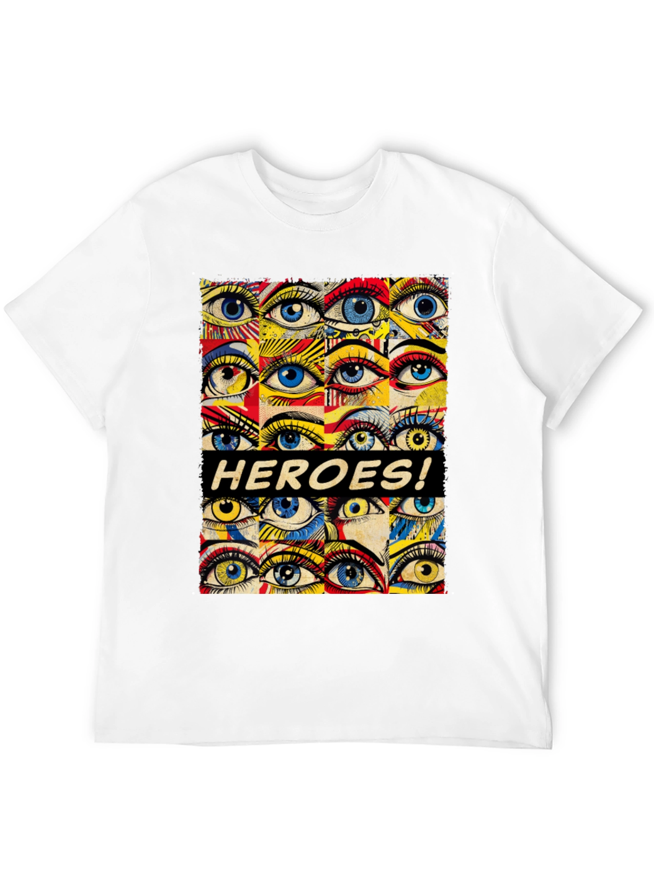 HEROES! Graphic Print Crew Neck T-Shirt