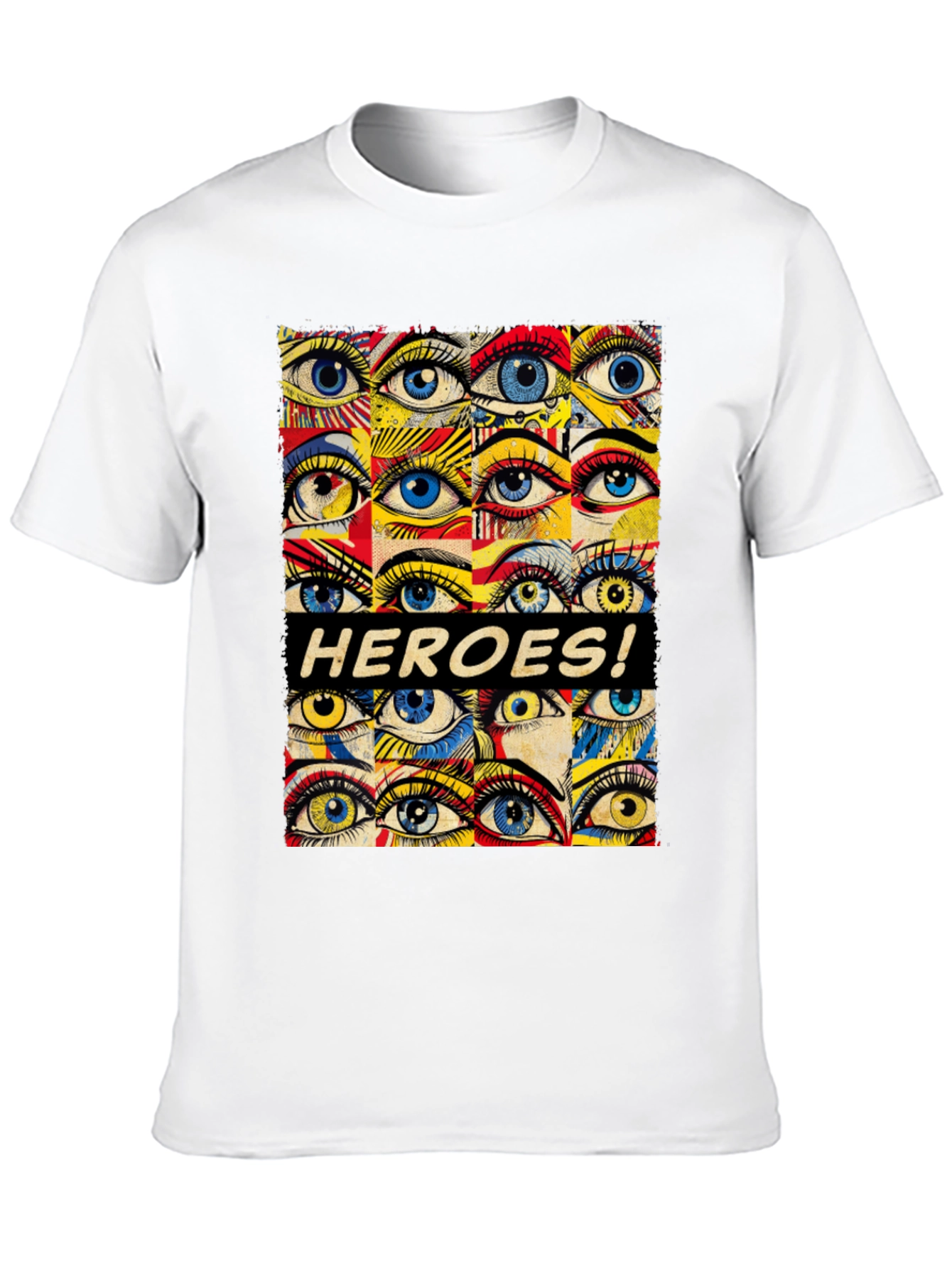 HEROES! Graphic Print Crew Neck T-Shirt