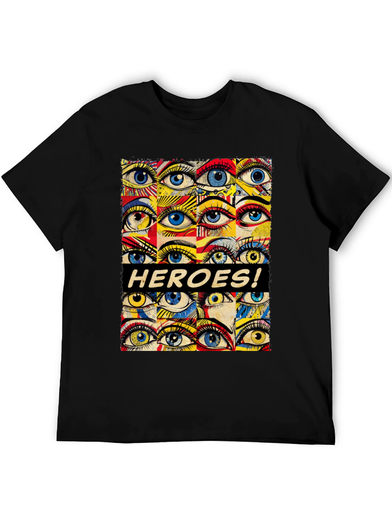 HEROES! Graphic Print Crew Neck T-Shirt