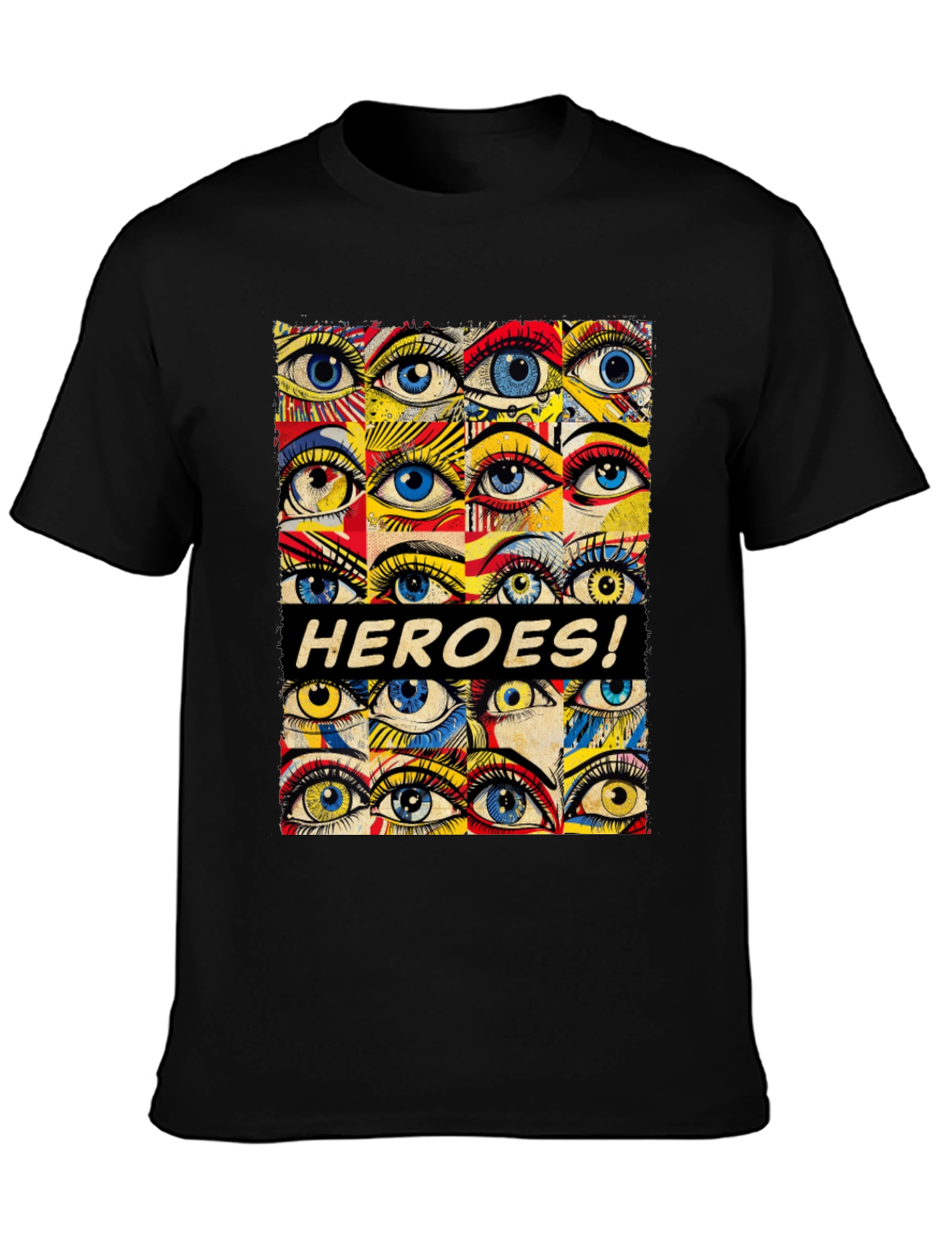 HEROES! Graphic Print Crew Neck T-Shirt